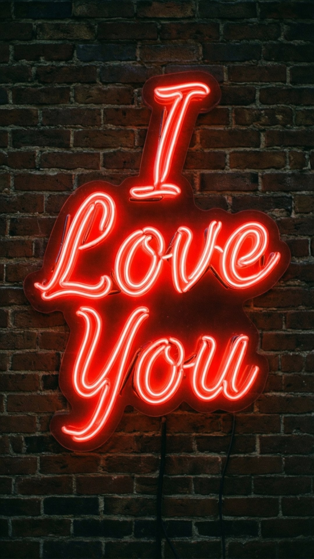 Neon Aşk İşareti Duvar Kağıdı