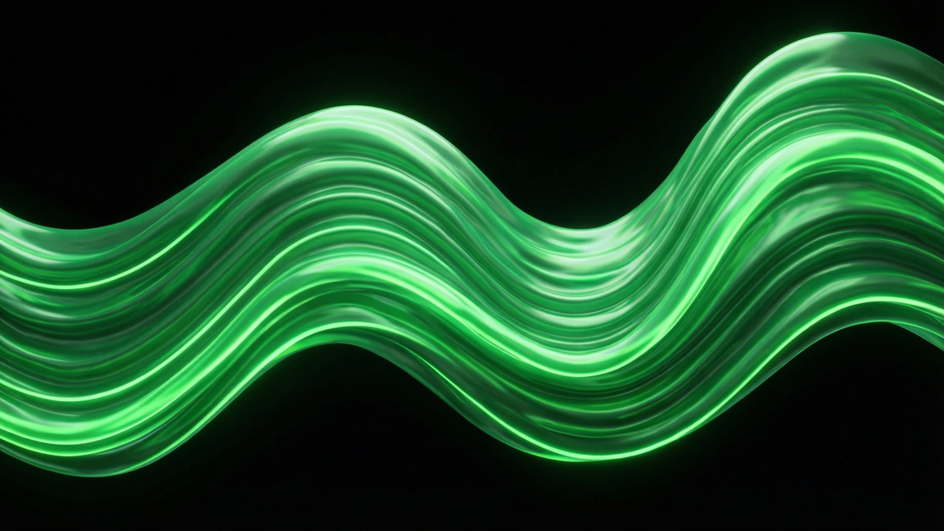 Neon Dalgalar Duvar Kağıdı