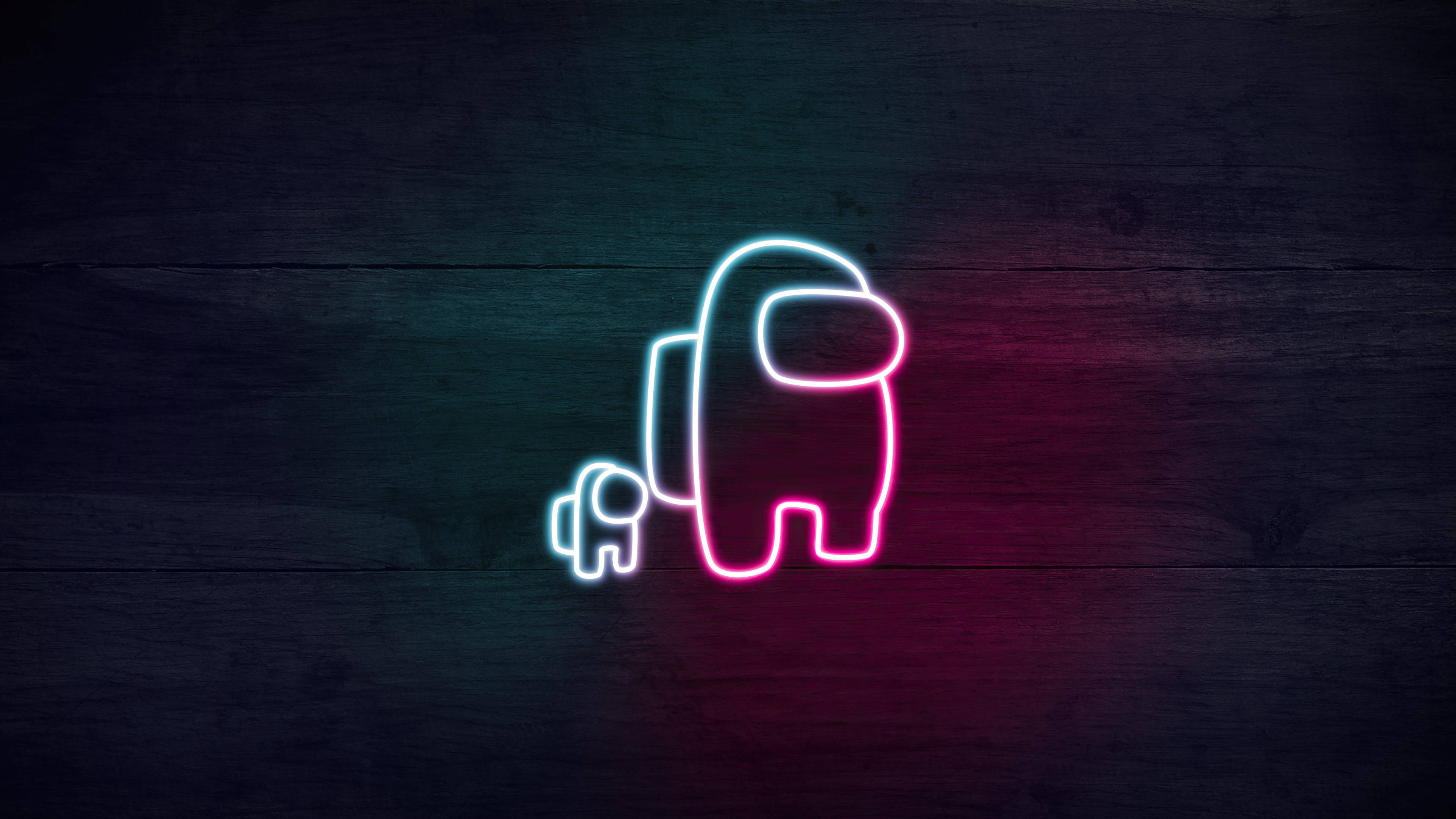 Neon Estetik Among US Duvar Kağıdı