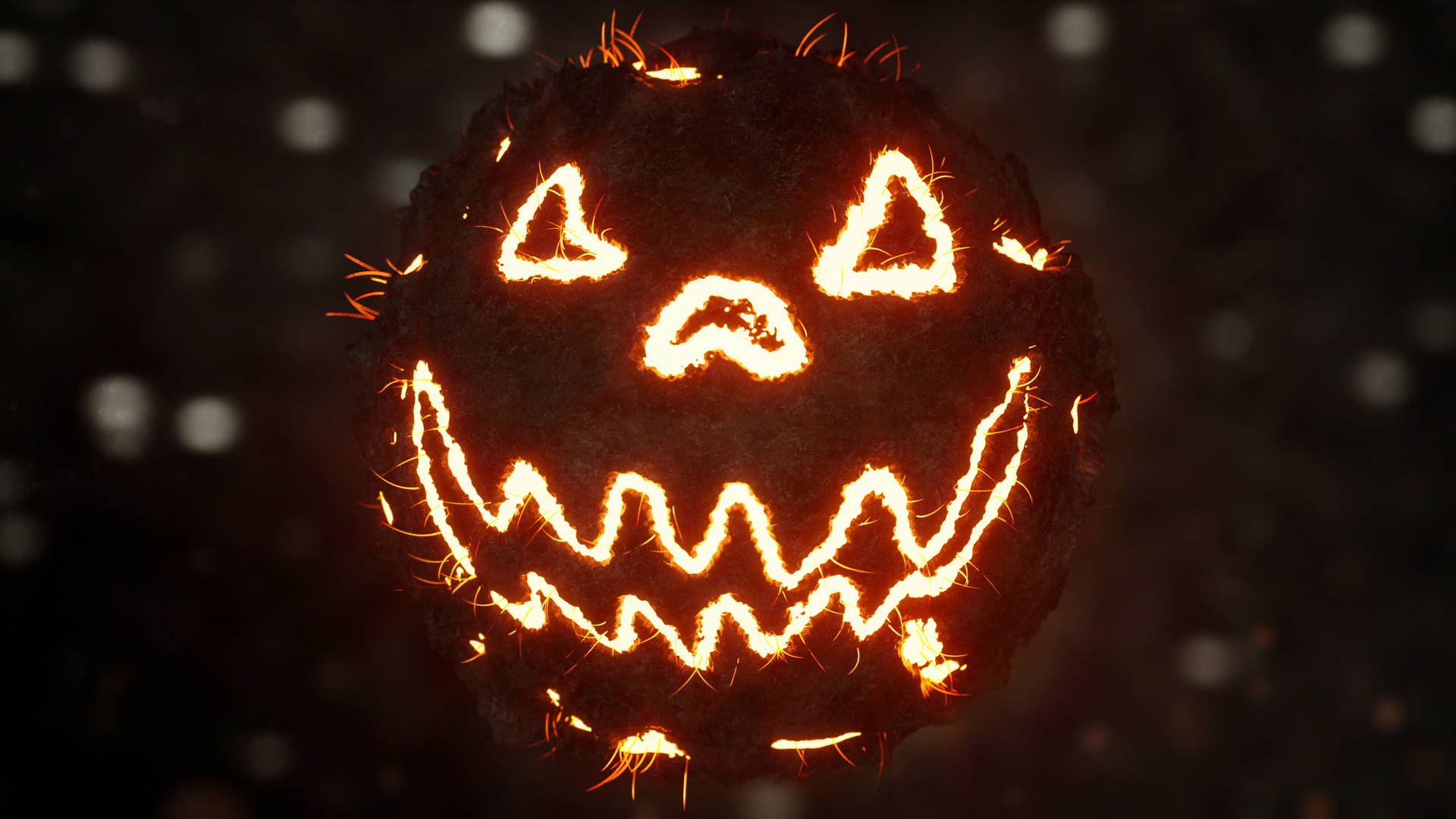 Neon Gülüşlü Jack-o'-fener Duvar Kağıdı