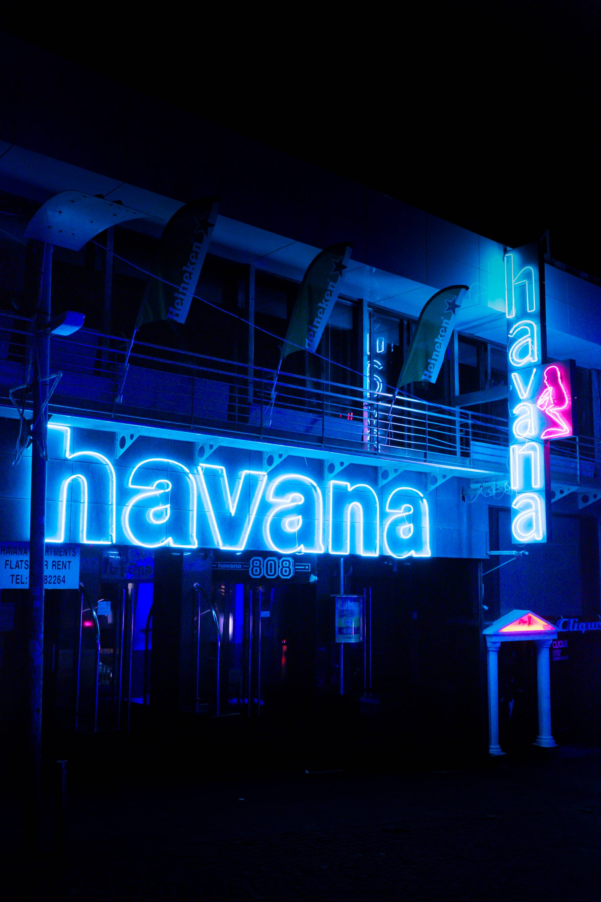 Neon Mavi Havana iPhone Duvar Kağıdı