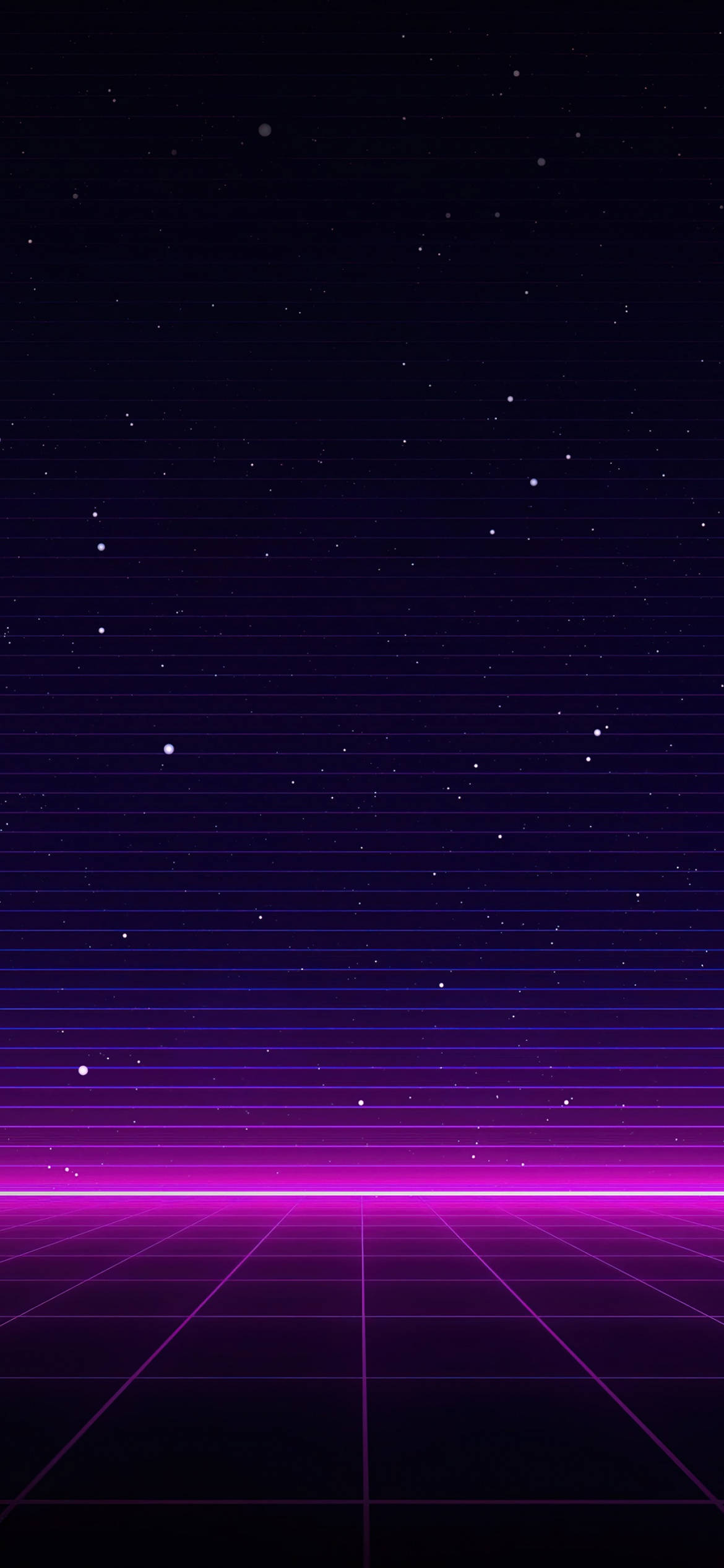 Neon Mor iPhone Galaksi Çizgileri Duvar Kağıdı