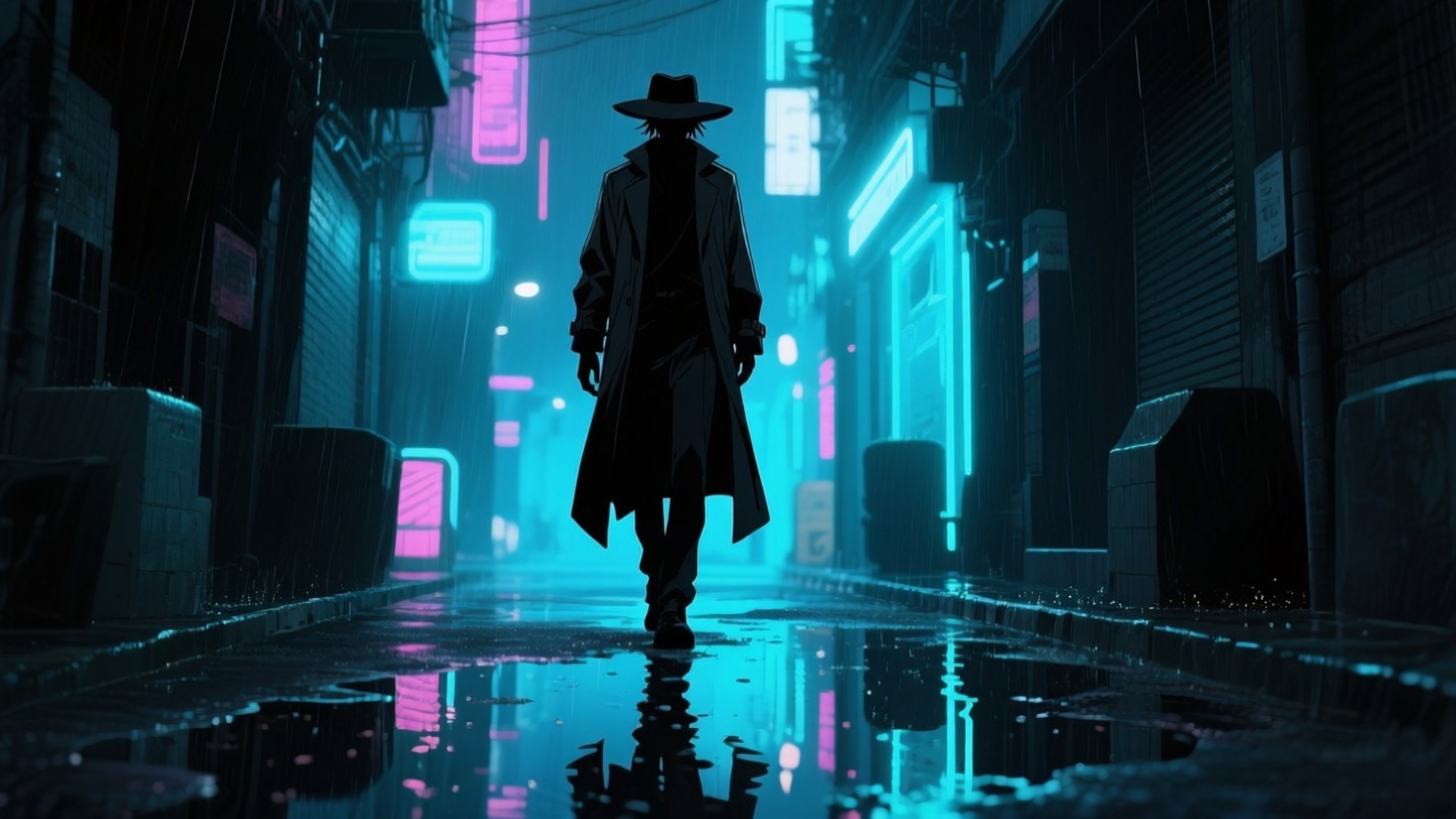 Neon Noir Avcısı Duvar Kağıdı