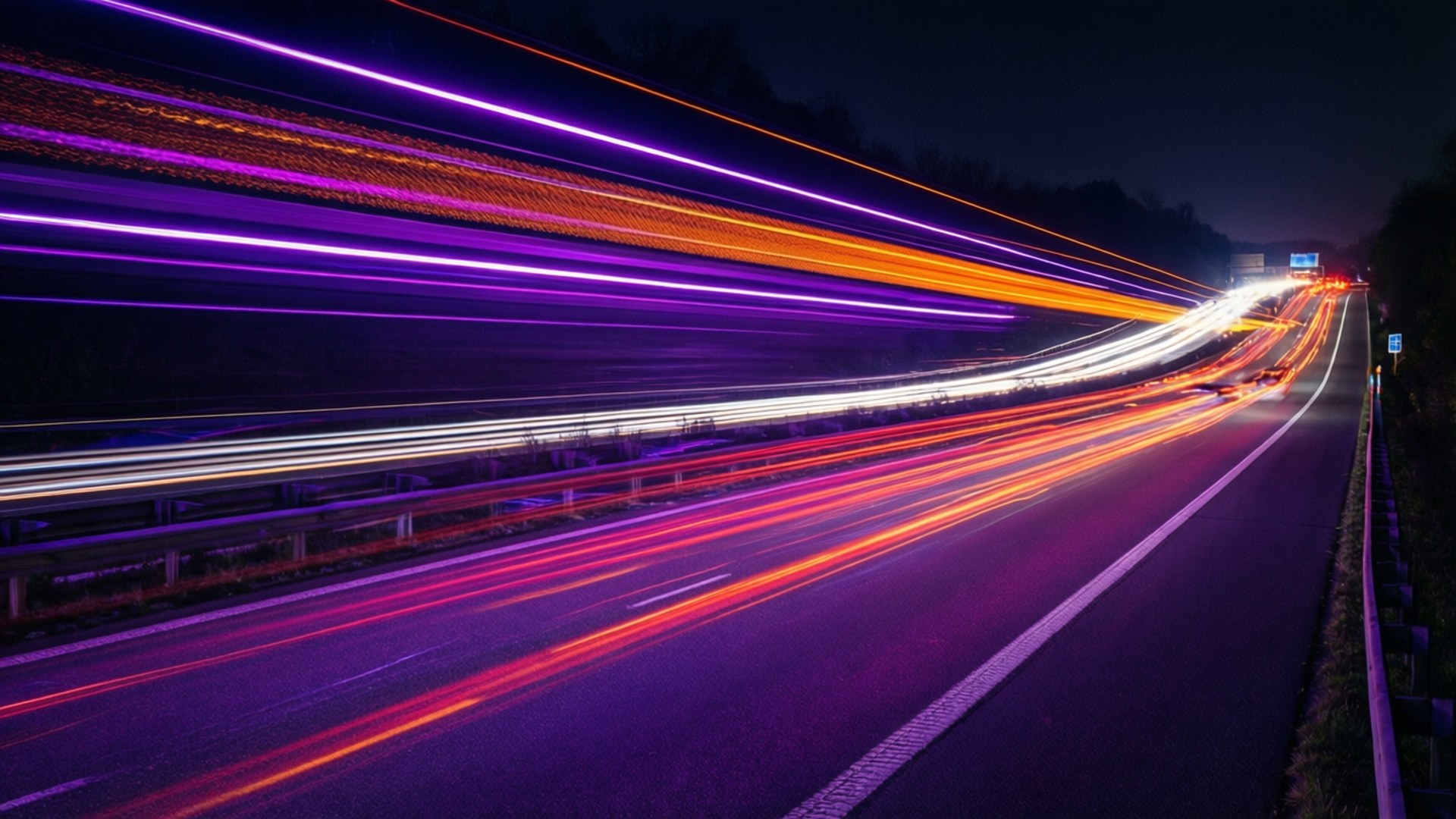 Neon Otoyol Duvar Kağıdı