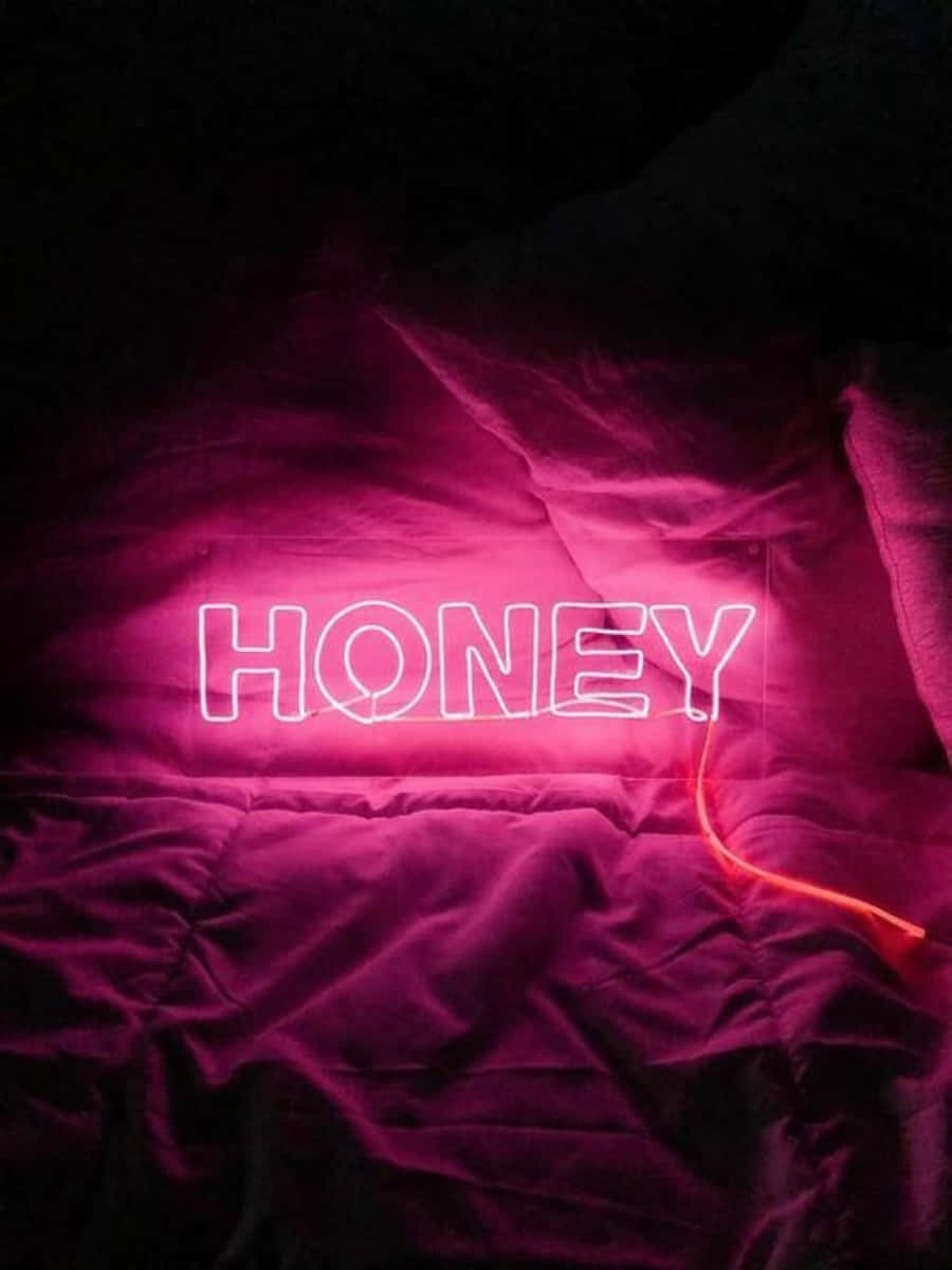 Neon Pembe Estetik Öğle Işıltısı Duvar Kağıdı