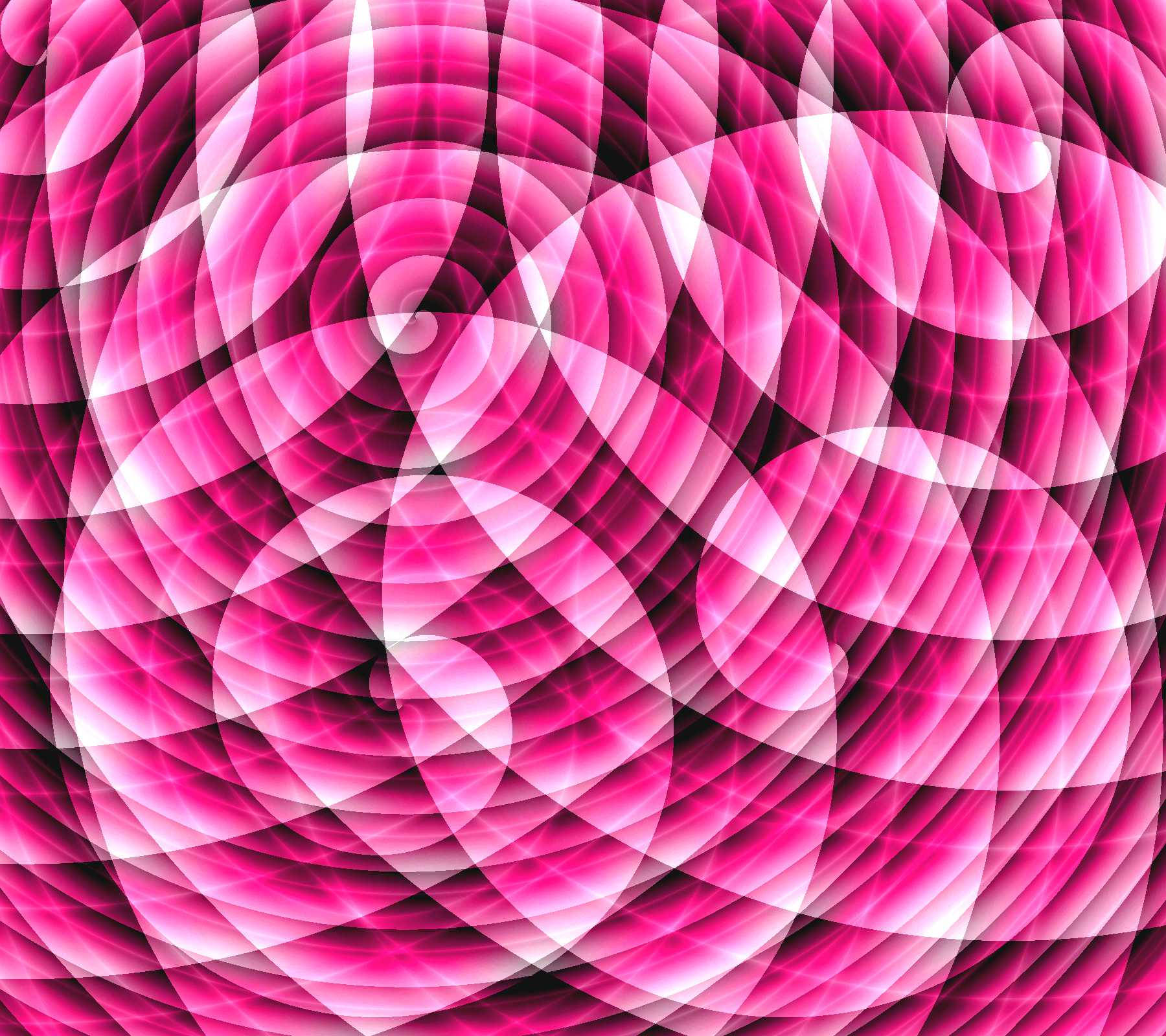 Neon Pembe Fraktal Sanat Duvar Kağıdı