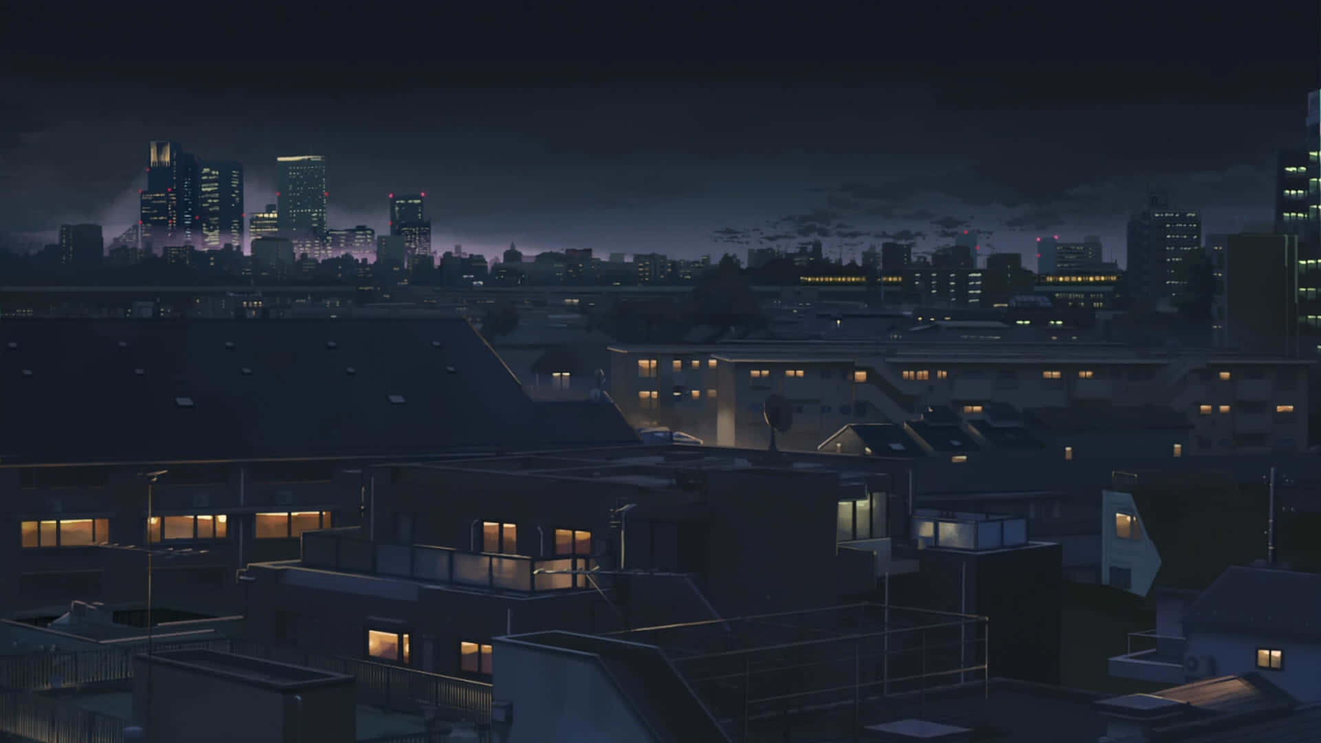 Neon ışıkları hareketli Anime City sokaklarını aydınlatıyor Duvar Kağıdı