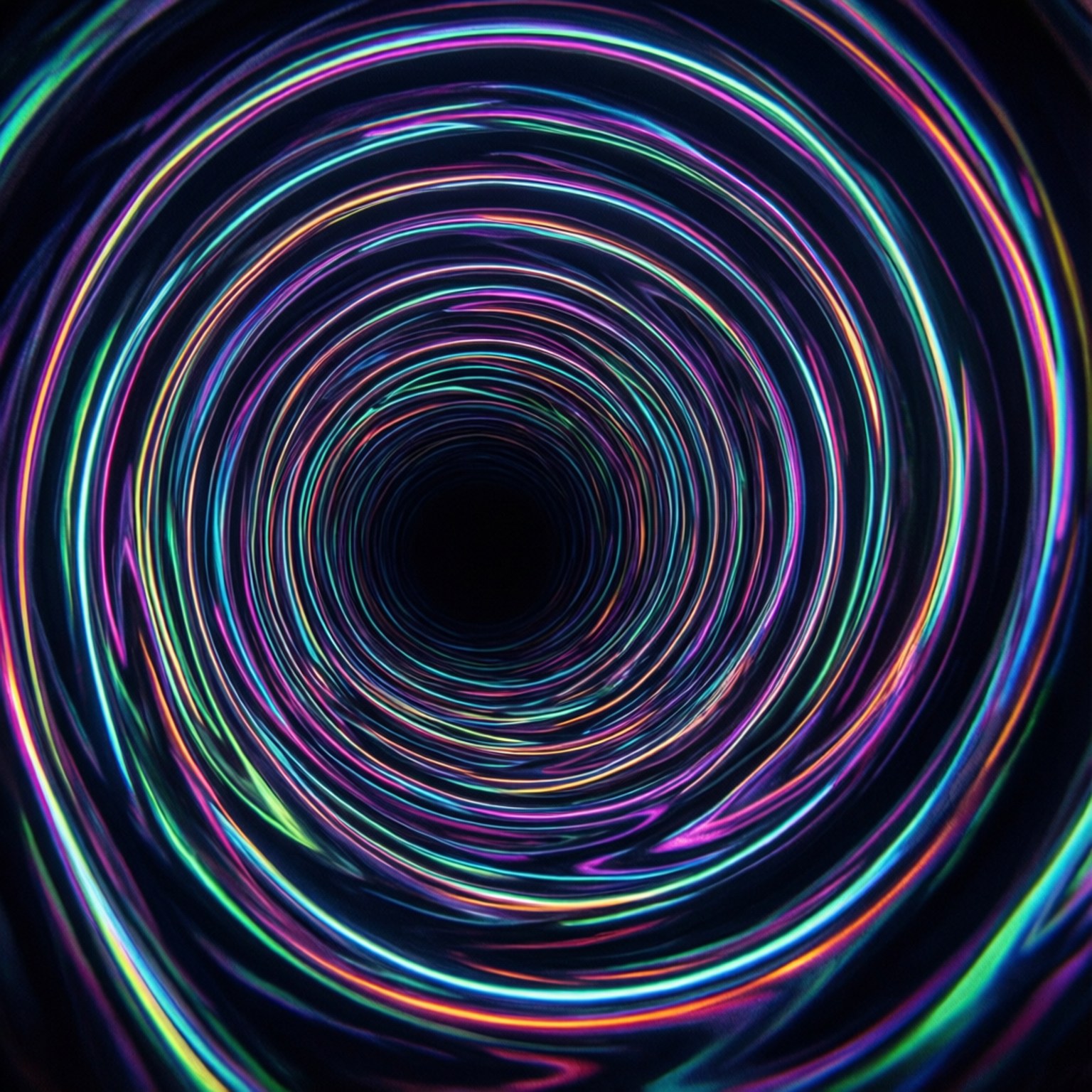 Neon Spirali Duvar Kağıdı