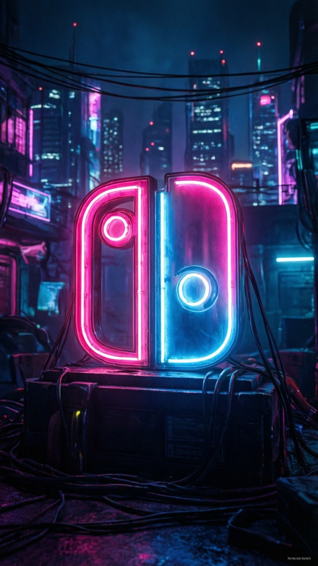 Neon Switch Logosu Duvar Kağıdı