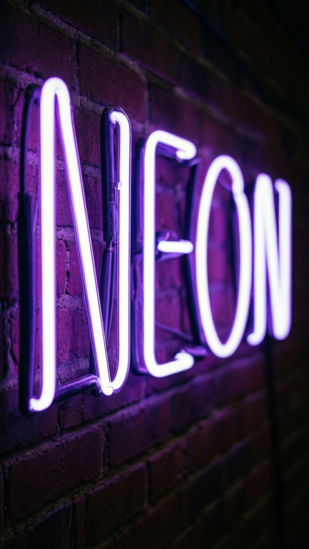 Neon Tabela Yakın Çekim Duvar Kağıdı