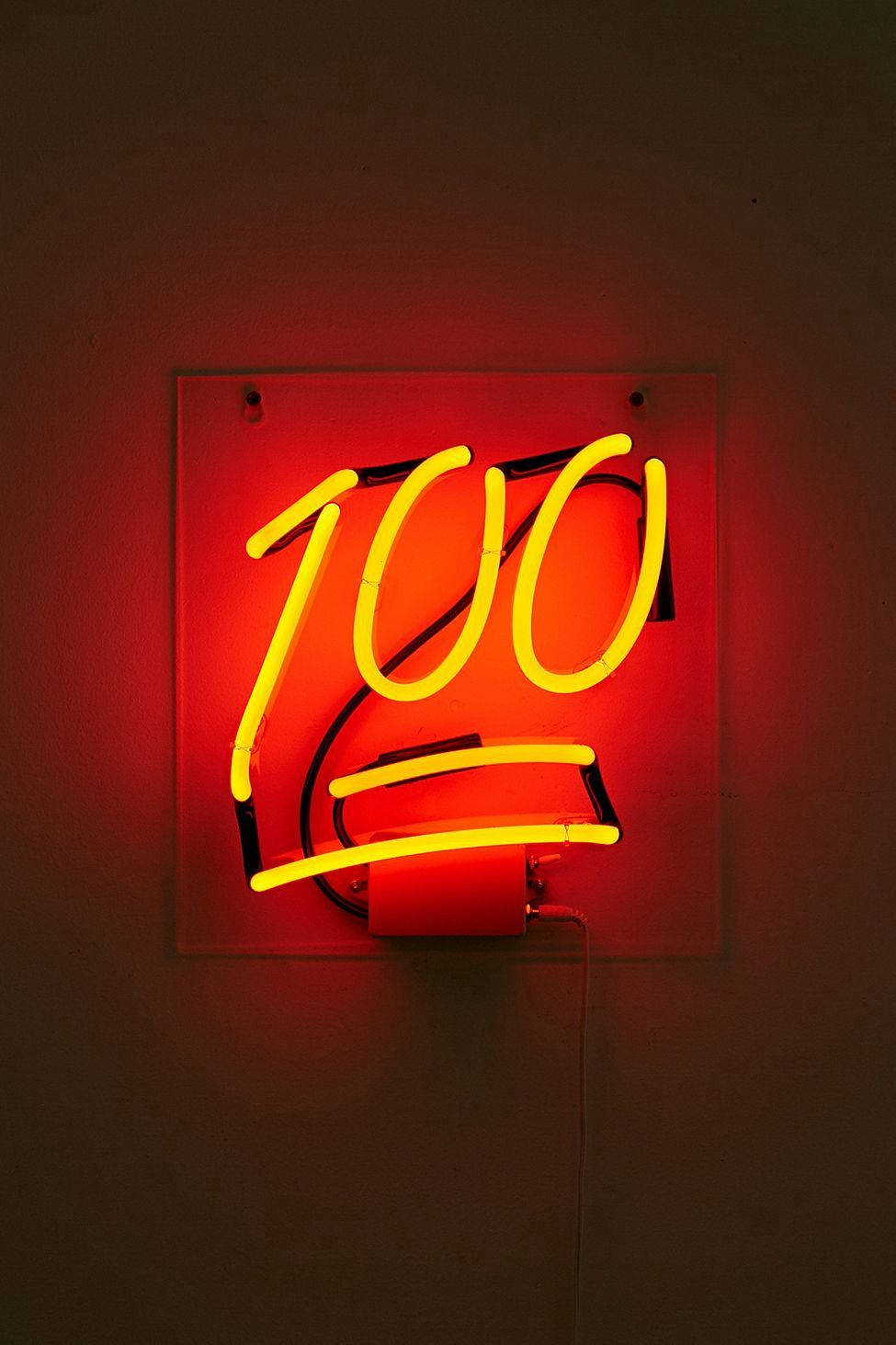 Neon Turuncu Estetik 100 Duvar Kağıdı