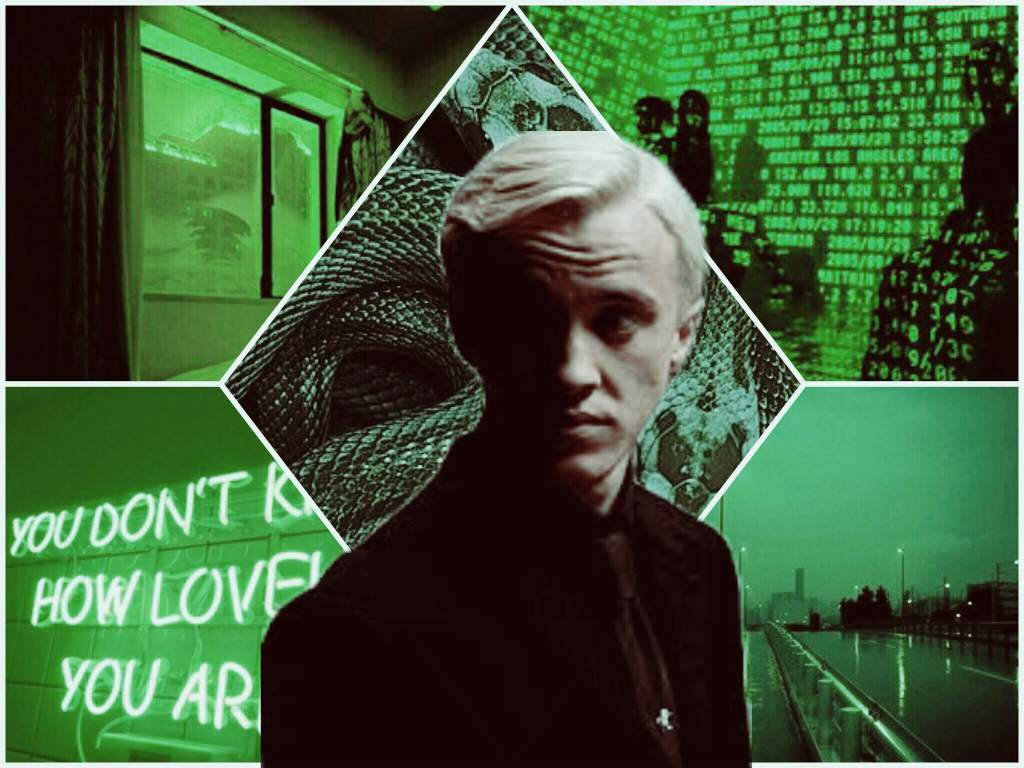 Neon Yeşil Draco Malfoy Estetiği Duvar Kağıdı