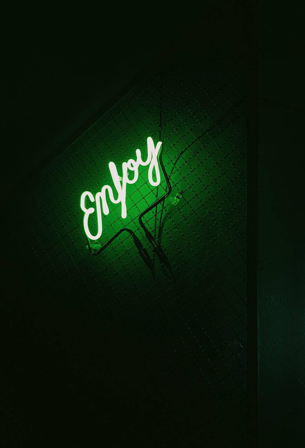 Neon Yeşili Estetiğinin Keyfini Çıkarın Duvar Kağıdı