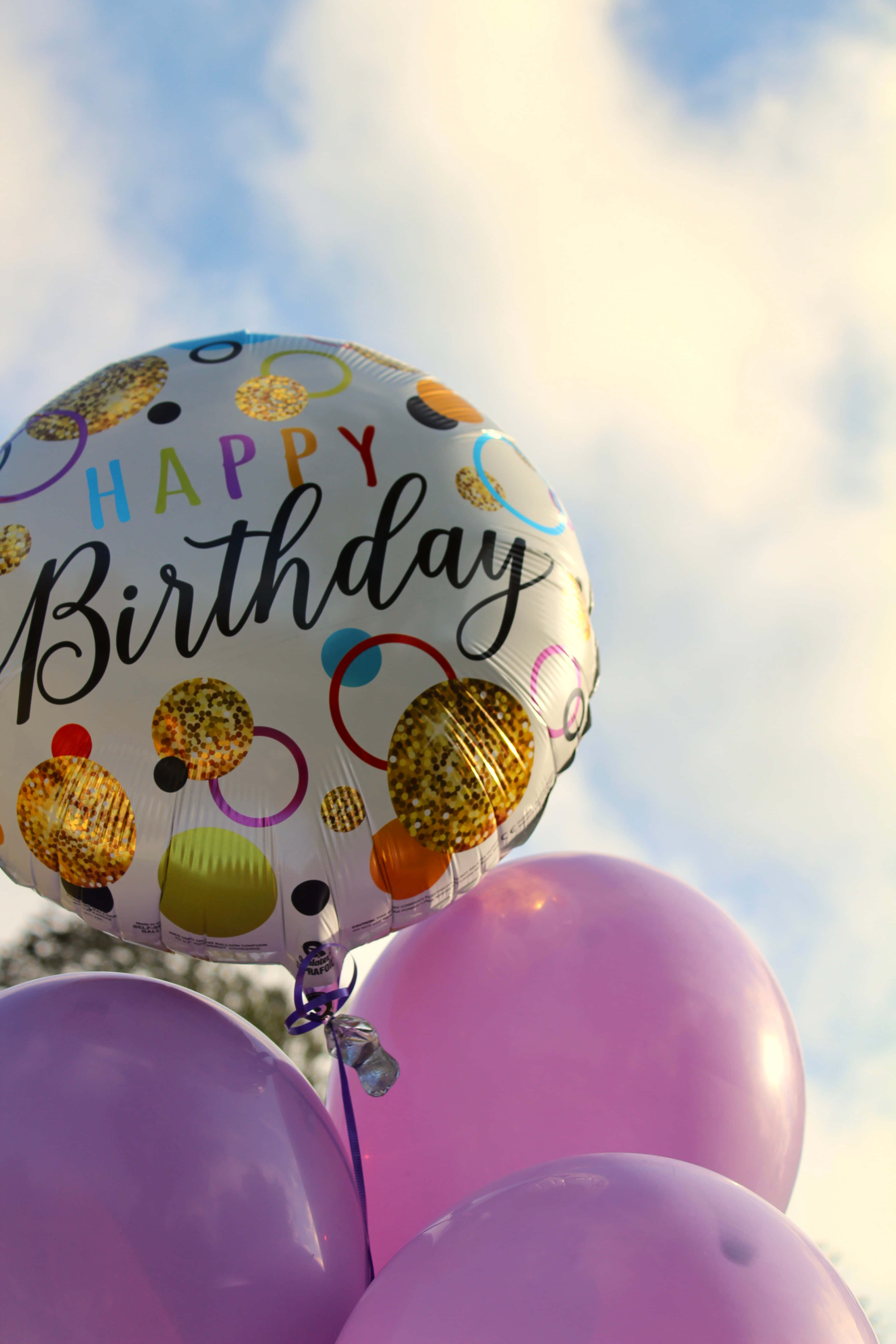 Neşeli Doğum Günü Balon Şenliği Duvar Kağıdı