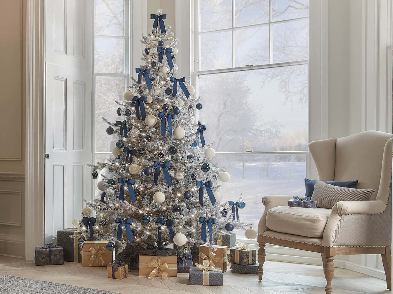 Neşeli Noel Sezonunu Güzel Bir Noel ile Kutlayın Duvar Kağıdı