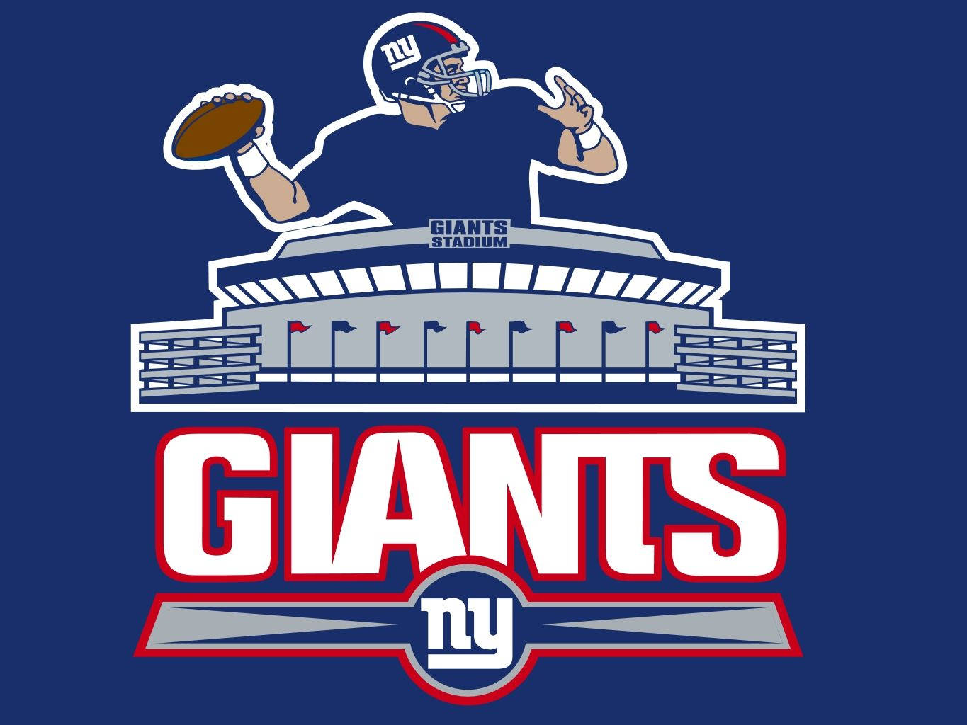 New York Giants Logo Stadyumu Duvar Kağıdı