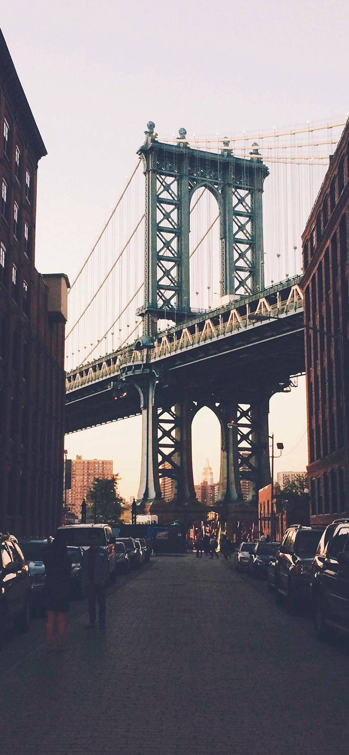 New York HD iPhone Manhattan Köprüsü Duvar Kağıdı