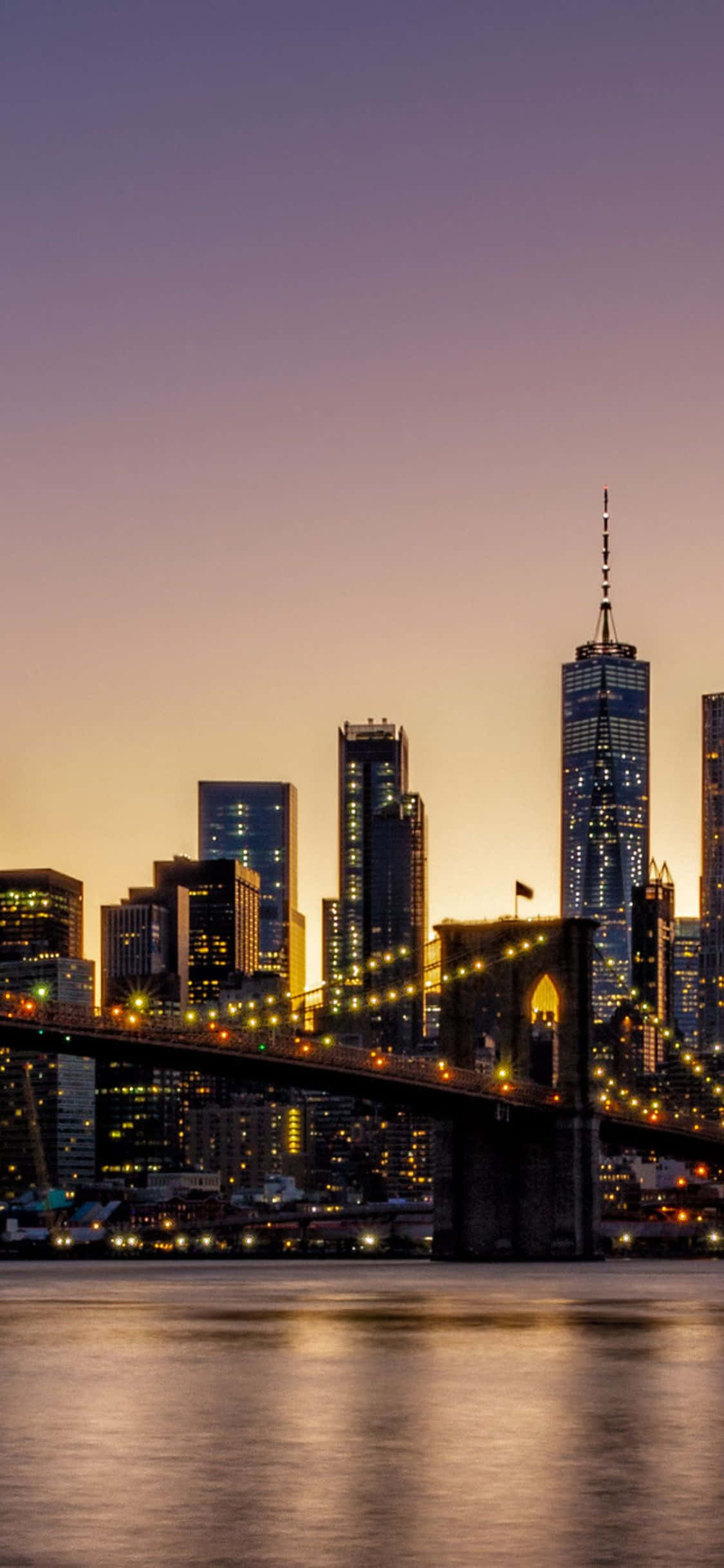 New York manzarasının Empire State Binası'nın tepesinden keyfini çıkarın Duvar Kağıdı