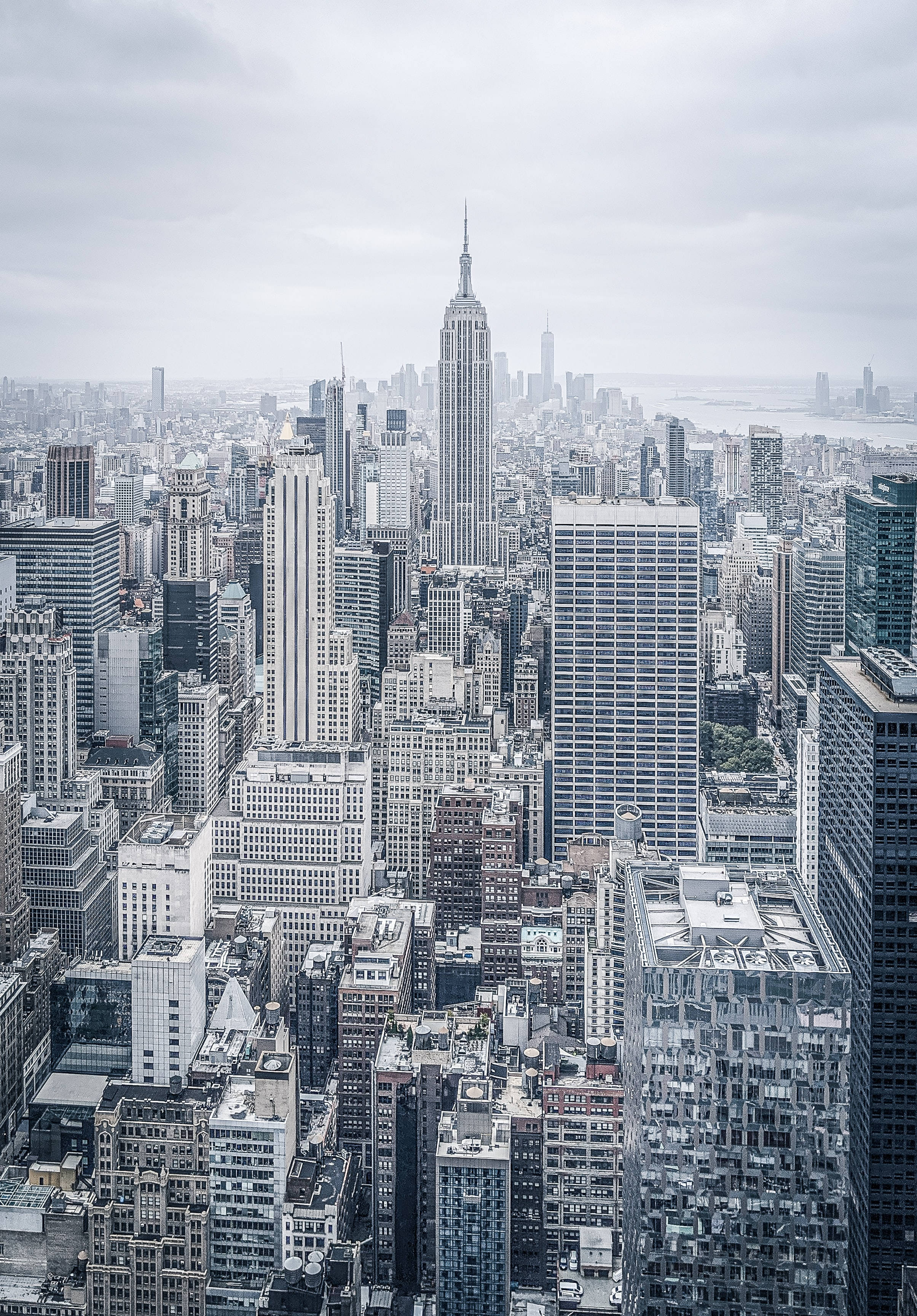 New York Şehri Gökdelenlerinin Mimarisi Duvar Kağıdı