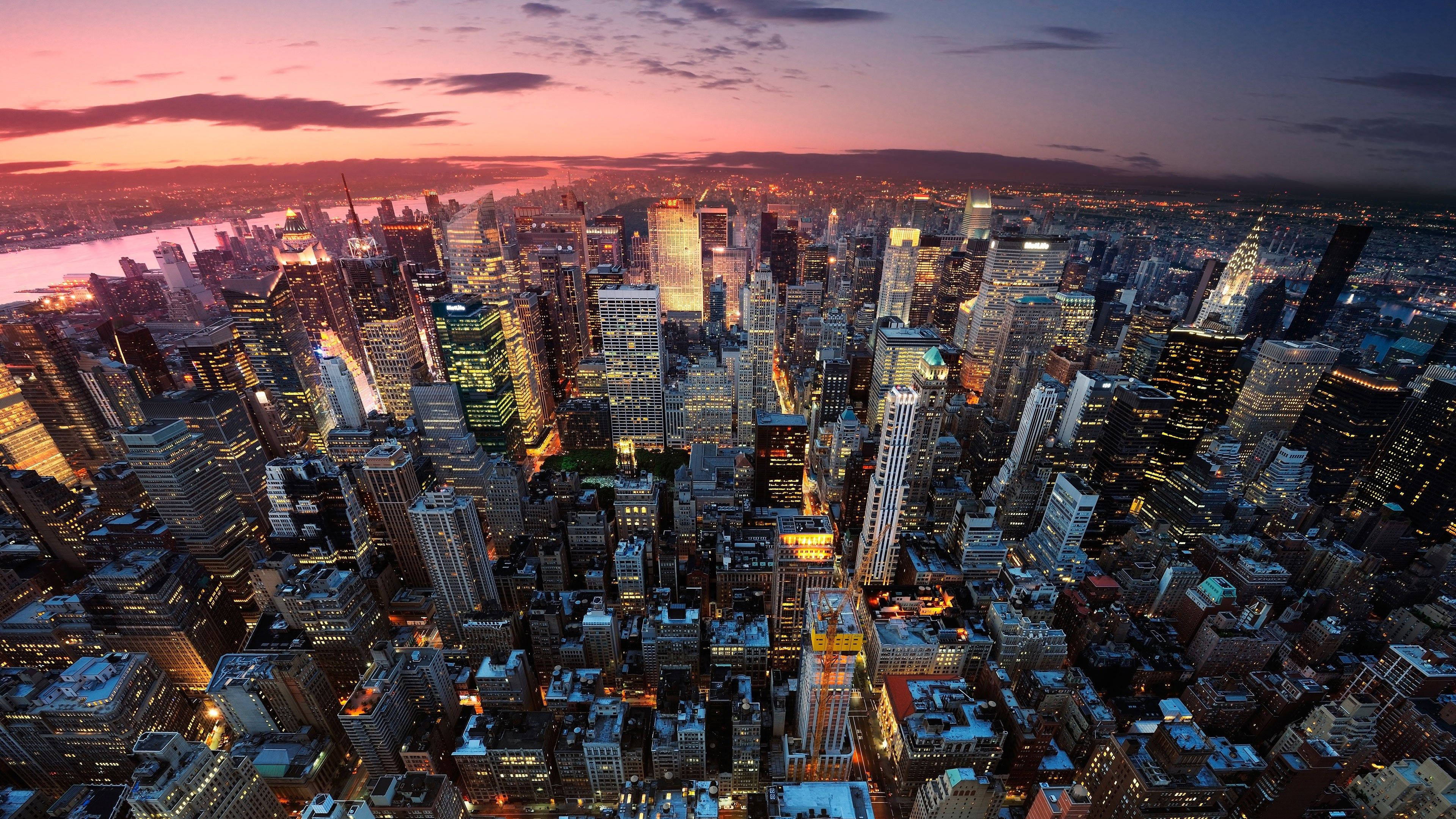 New York Şehri'nin Nefes Kesen Manzarası Duvar Kağıdı