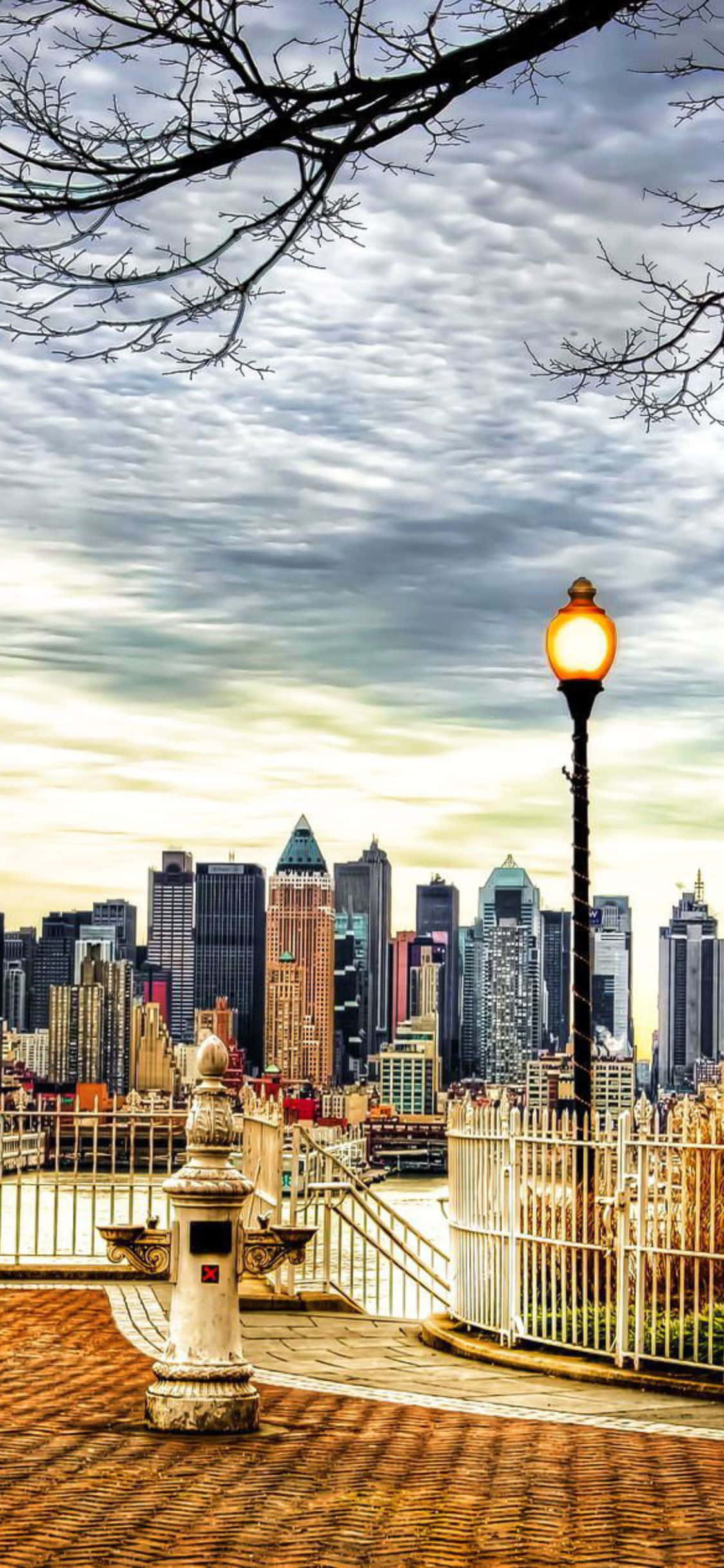 New York'ta Bir iPhone X ile Şehir Hayatının Tadını Çıkarmak Duvar Kağıdı