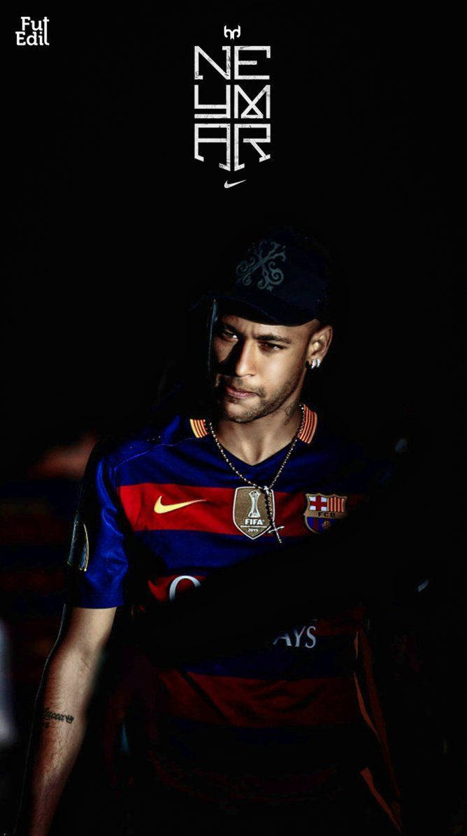 Neymar canlı hayran sanatında Nike giysileriyle Duvar Kağıdı