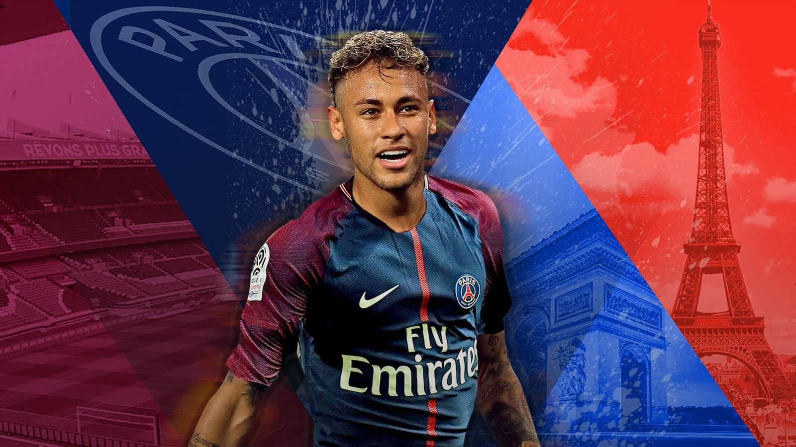 Neymar Geometrik Arka Planda duvar kağıdı.