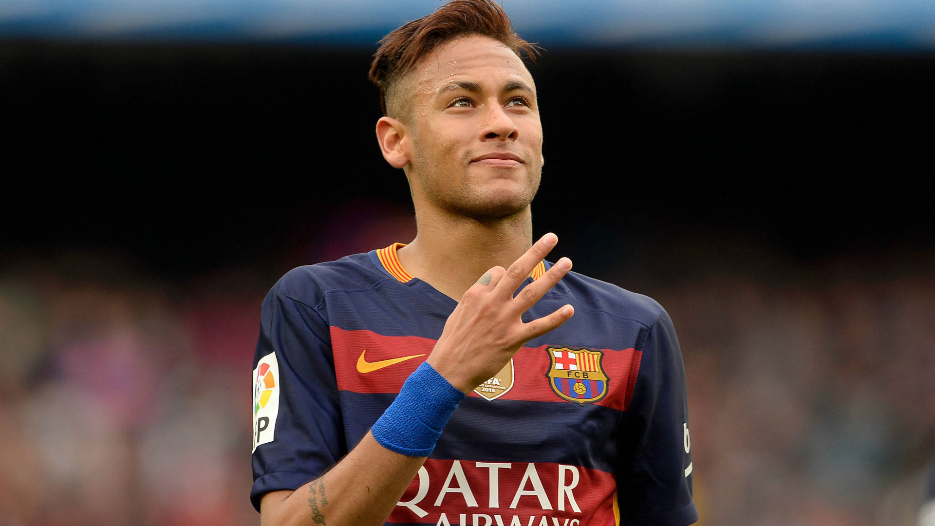 Neymar FC Barcelona'da Gol Sevinci Yaşıyor Duvar Kağıdı