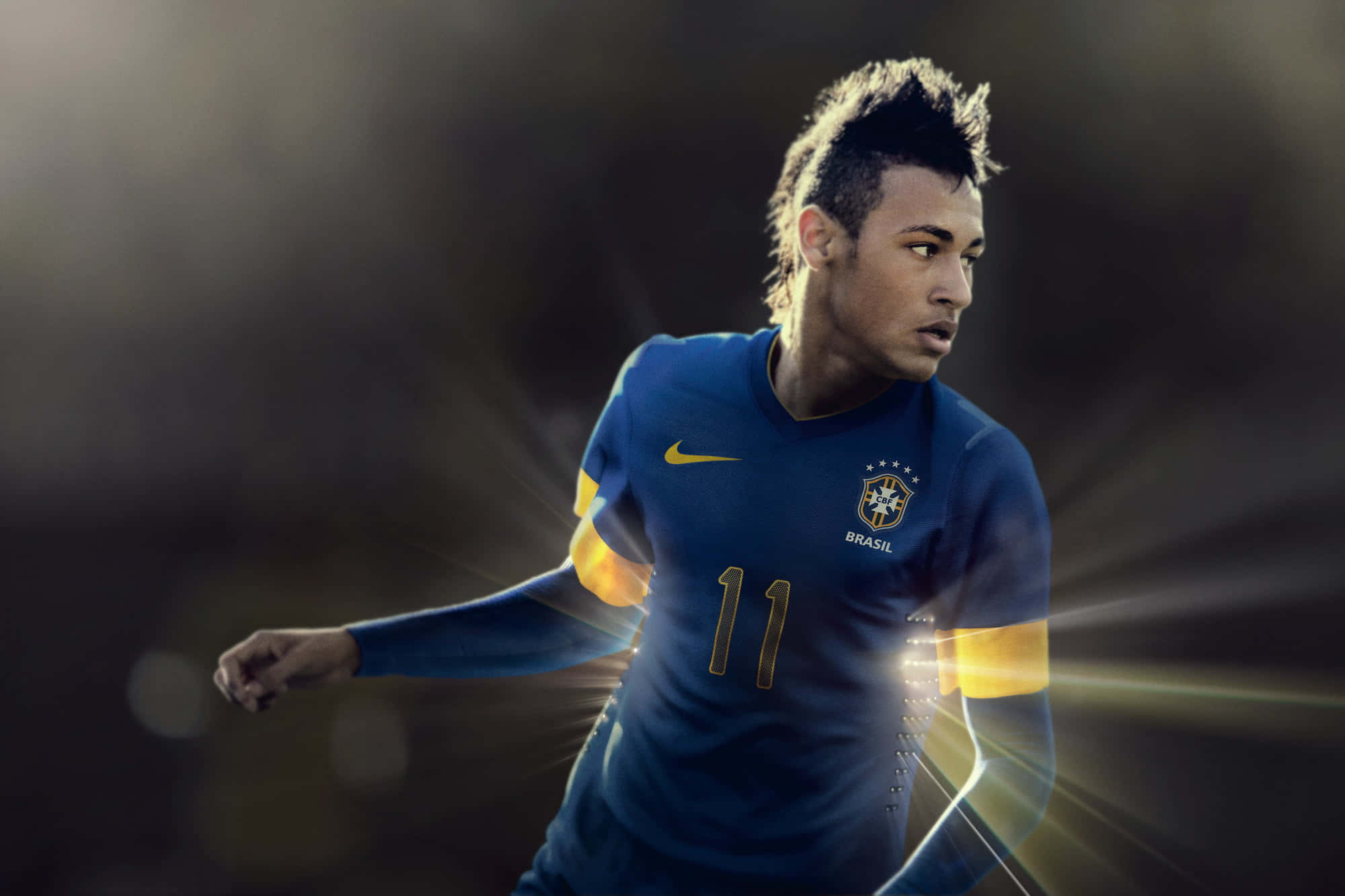 Neymar futbol yeteneklerini sergiliyor Duvar Kağıdı