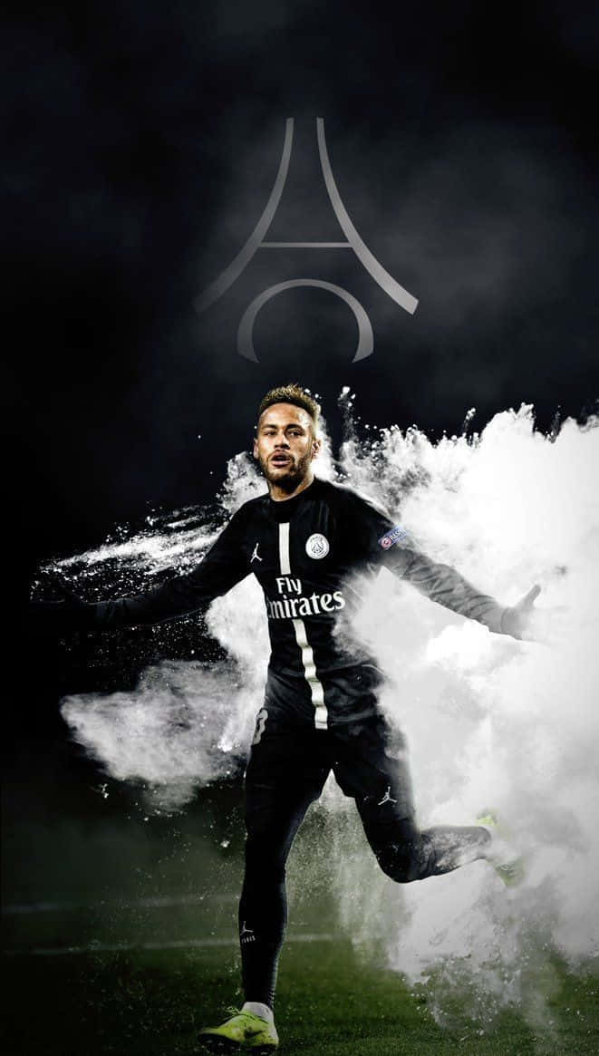 Neymar, gol sevincini tutkulu bir duygu gösterisiyle kutluyor. Duvar Kağıdı