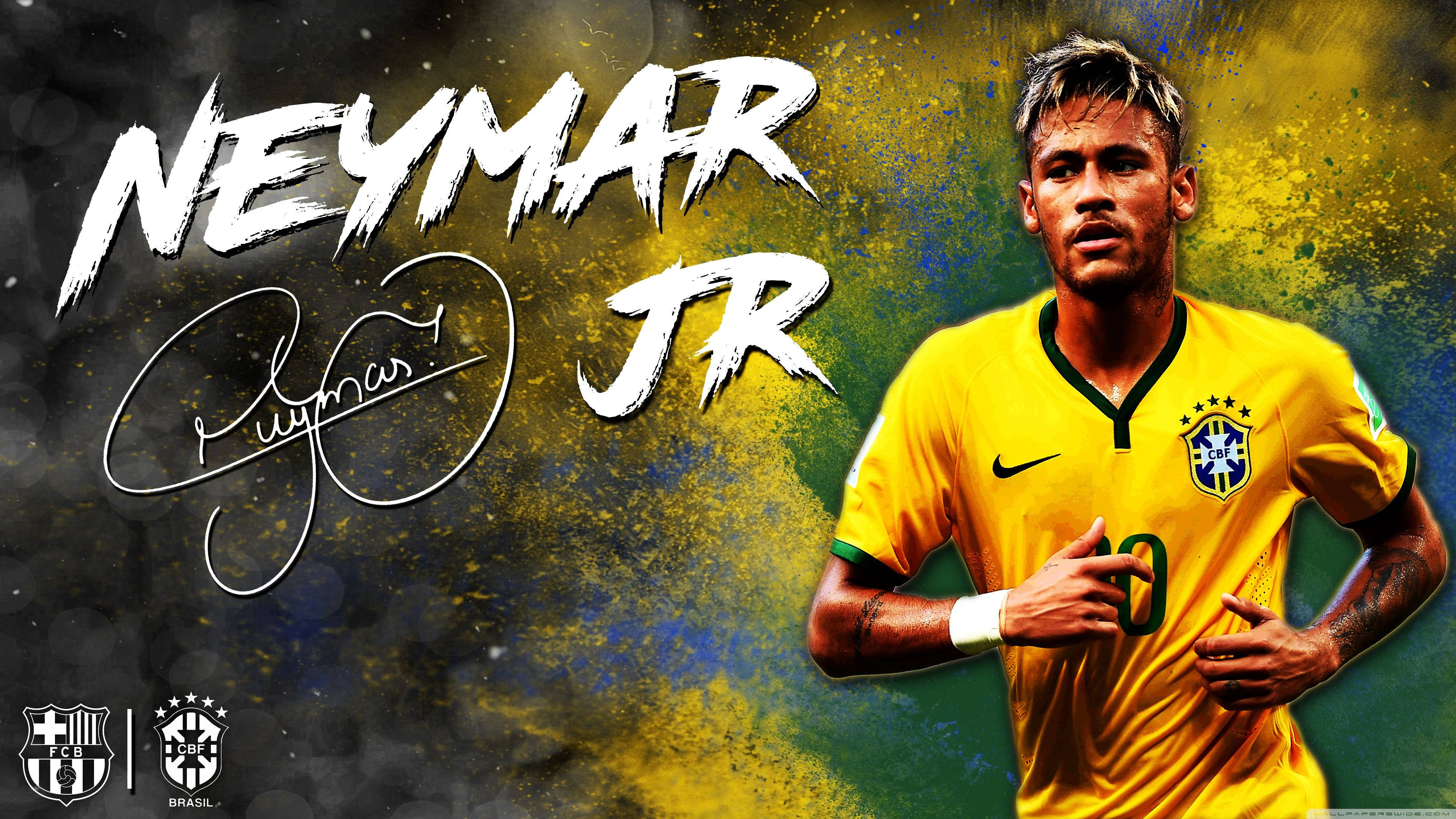 Neymar hayranlarına desteğini gösteriyor Duvar Kağıdı