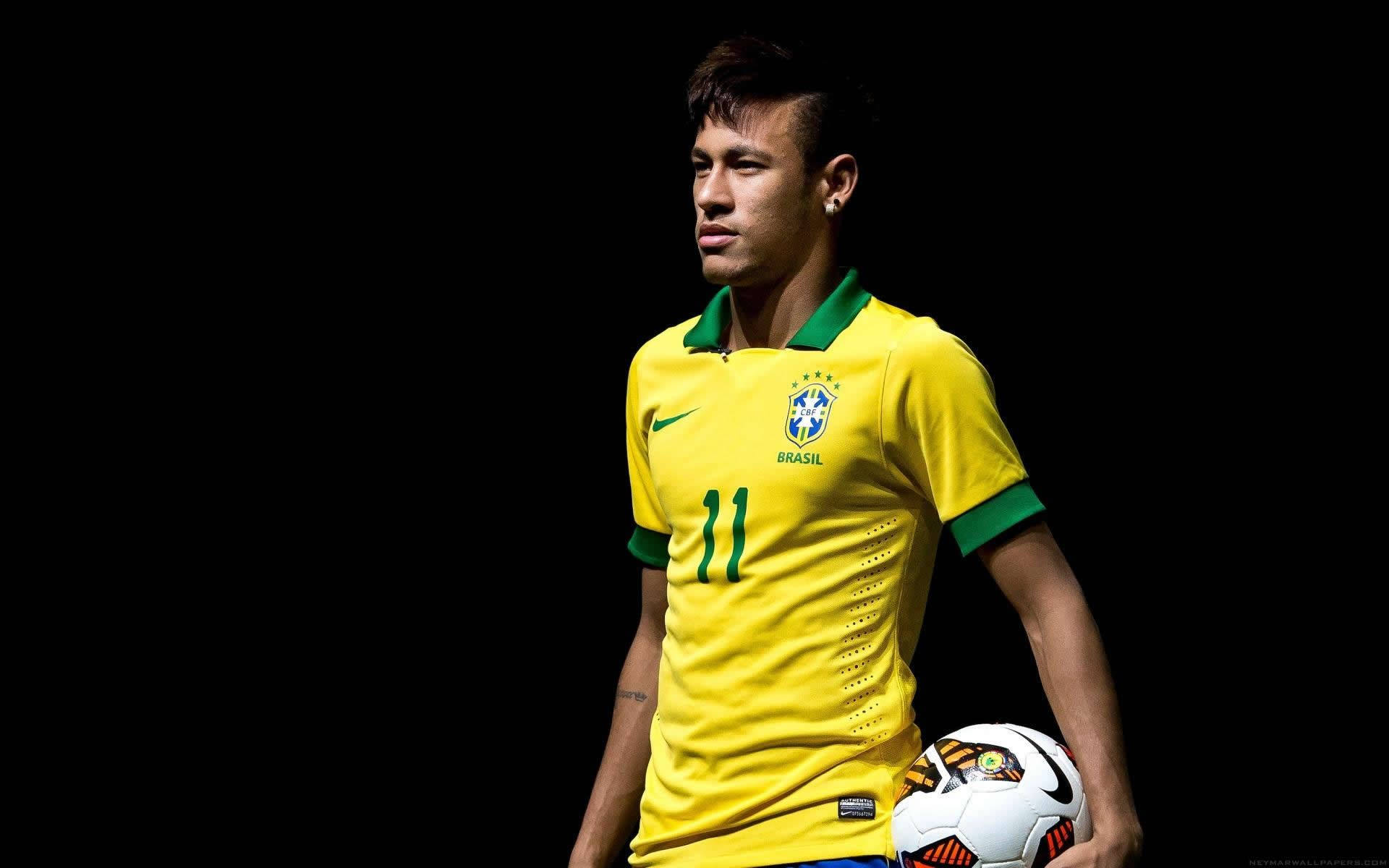 Neymar Jr., Brezilya Futbolunun Yıldızı Duvar Kağıdı