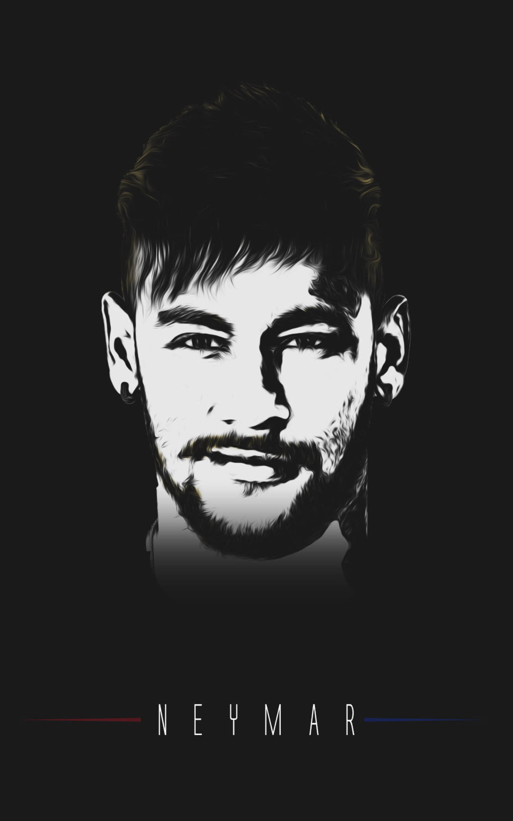 Neymar Jr Dijital Sanatı Duvar Kağıdı