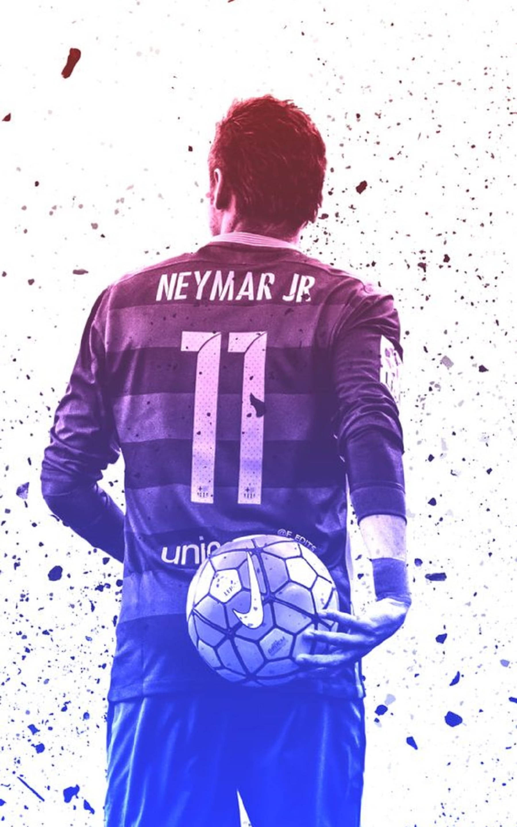 Neymar Jr Hayran Sanatı 11 Forma Duvar Kağıdı