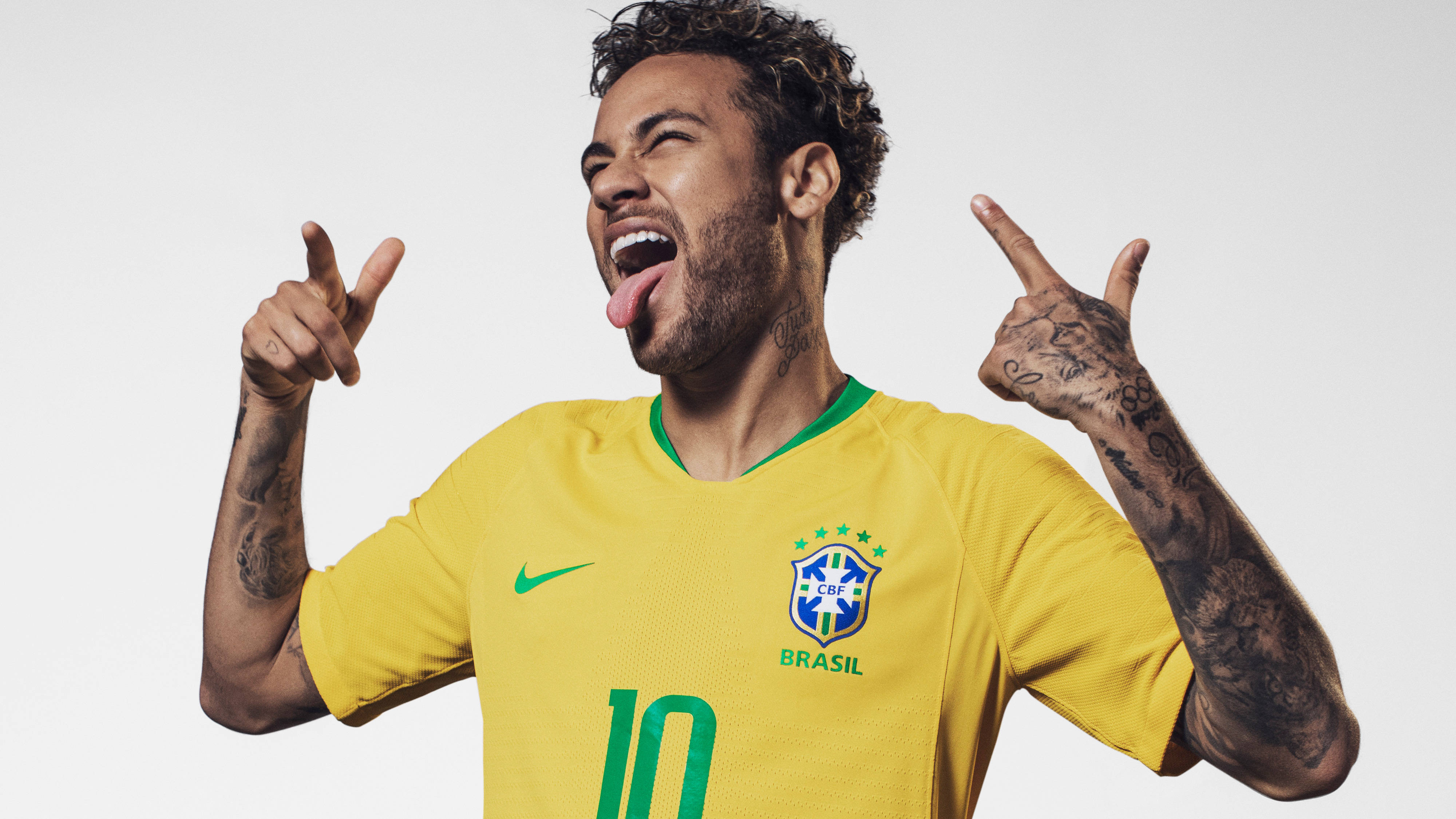 Neymar Jr'nin Komik Yüz İfadesi Duvar Kağıdı