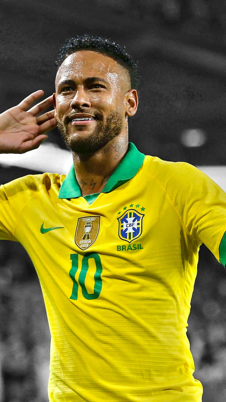 Neymar Jr. sahaya çıkıyor - Futbol Yıldızı Duvar Kağıdı