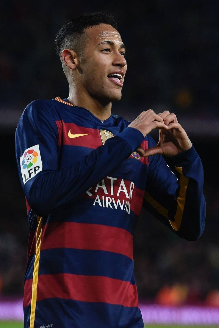 Neymar Jr. Kalp El Sembolü duvar kağıdı.