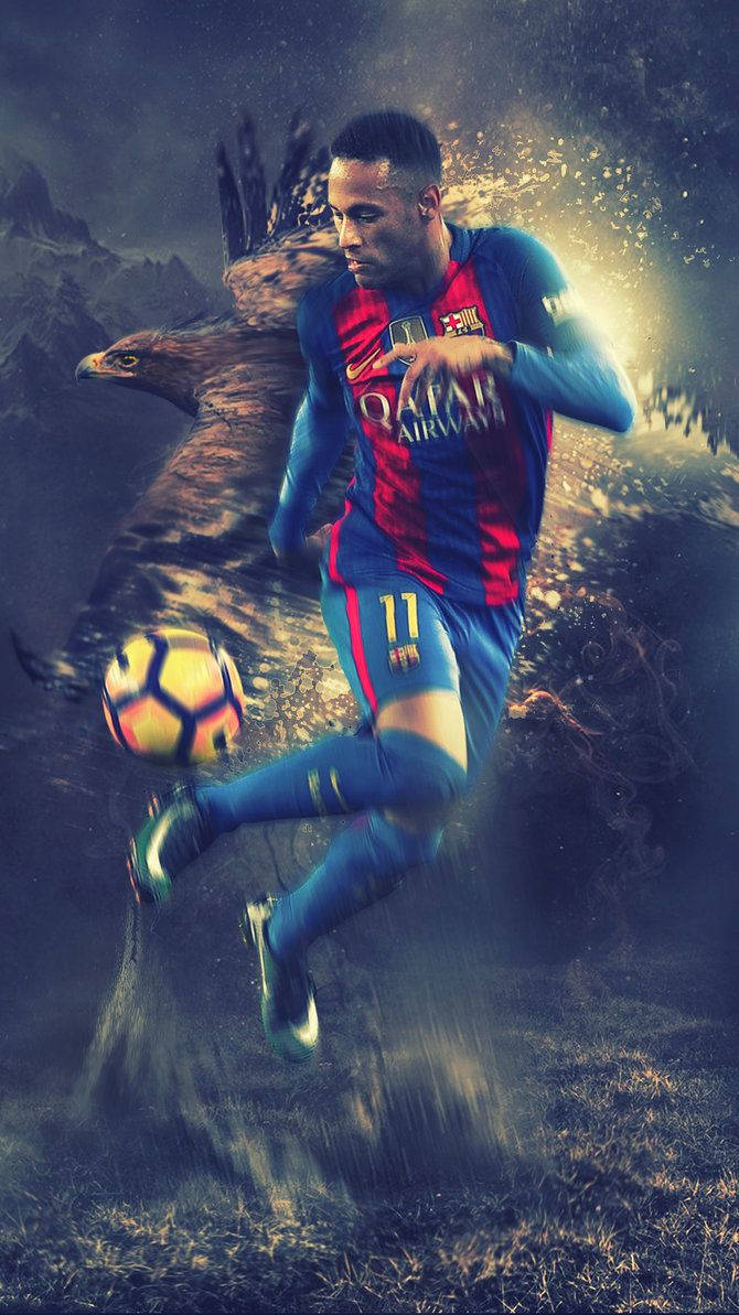 Neymar'ın Çevikliği Gözler Önünde Duvar Kağıdı