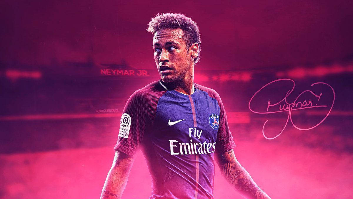 Neymar'ın gösterişli pembe takım elbiseyle yetenek ve stil sergilemesi Duvar Kağıdı
