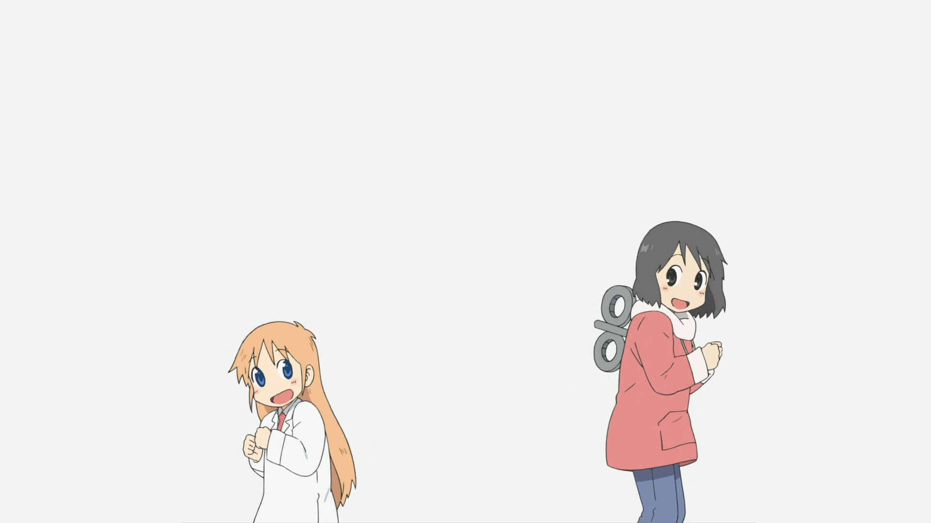 Nichijou Nano ve Hakase Dans Ediyor Duvar Kağıdı