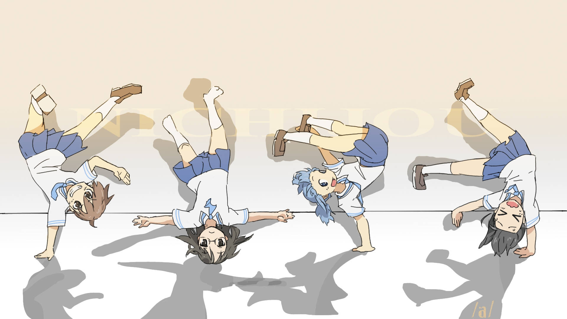 Nichijou Takla Duvar Kağıdı