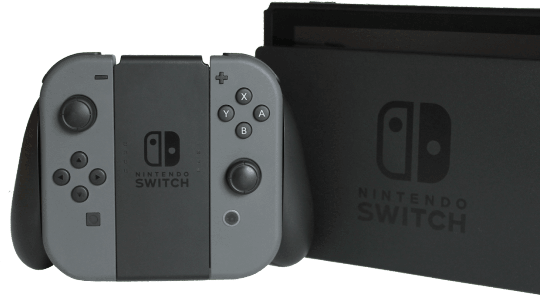 Nintendo Switch Konsolu ve Kumandaları Duvar Kağıdı