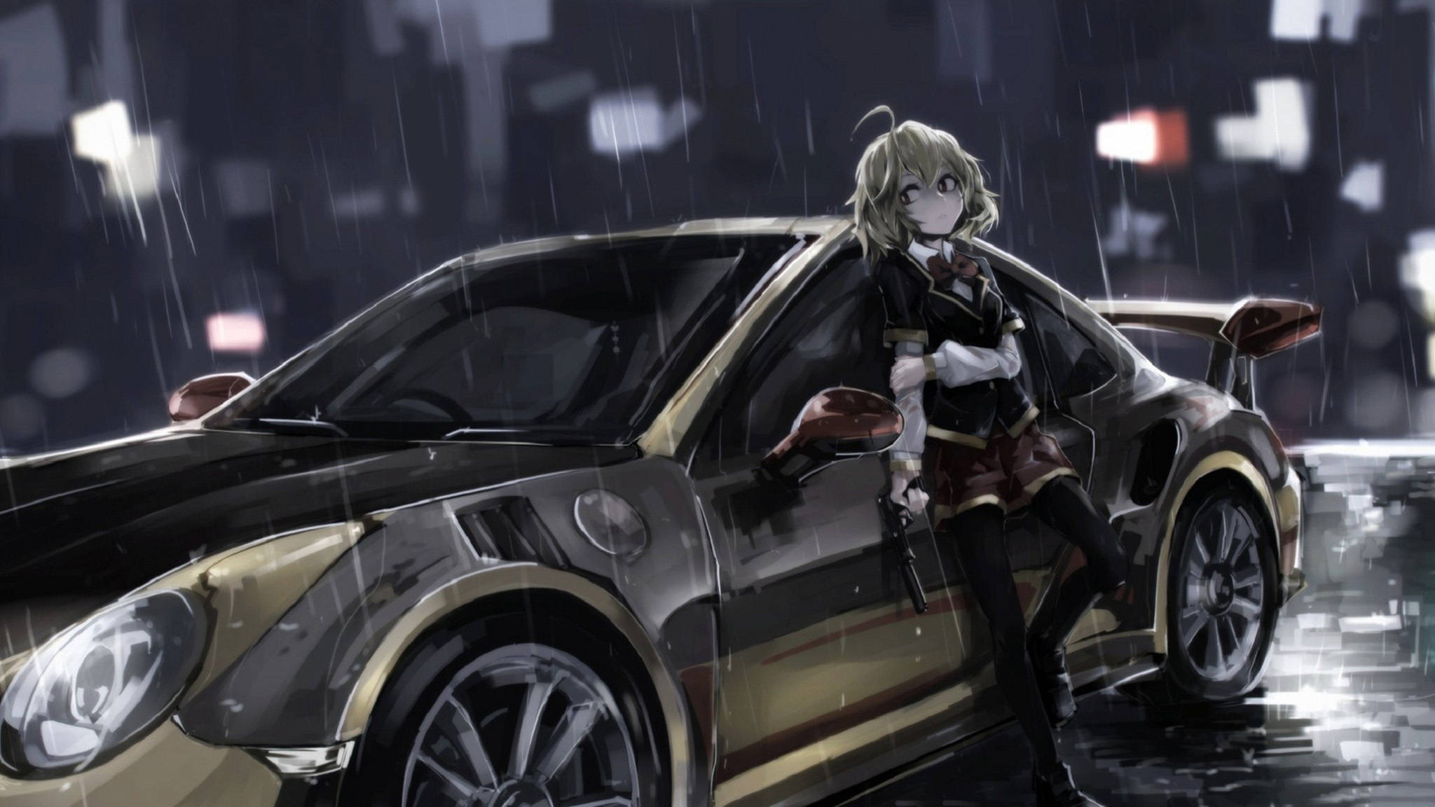 Nissan GT-R Anime Arabası Duvar Kağıdı