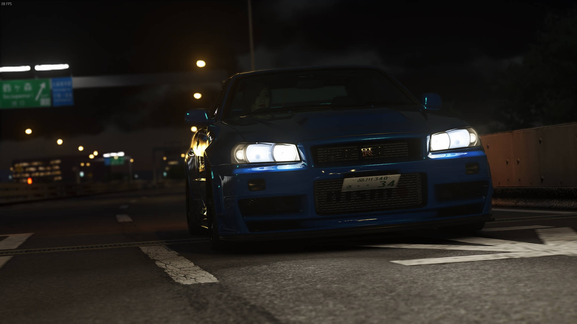 Nissan Skyline GTR R34 Otoyolda Duvar Kağıdı