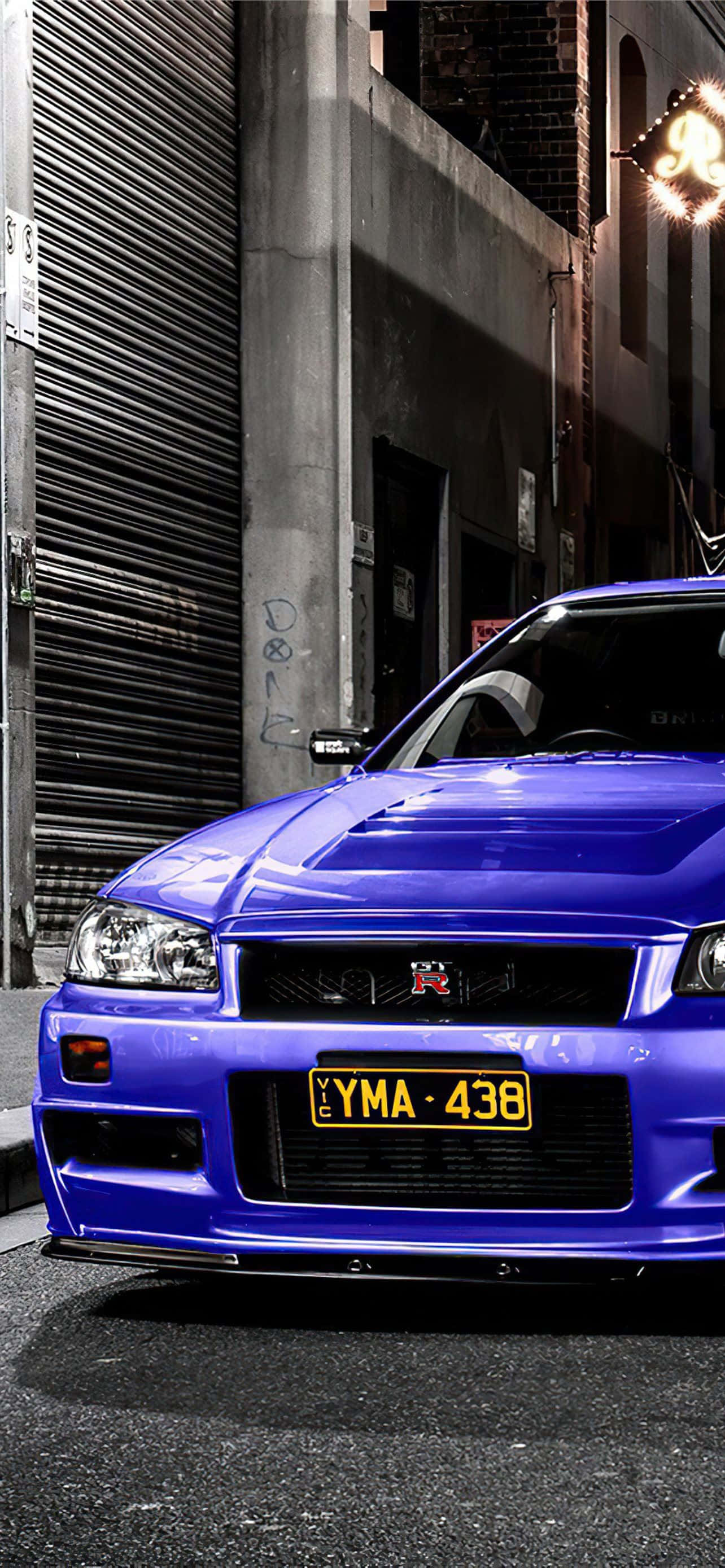 Nissan Skyline iPhone ile yeni bir hız ve stil seviyesine ulaşın. Duvar Kağıdı