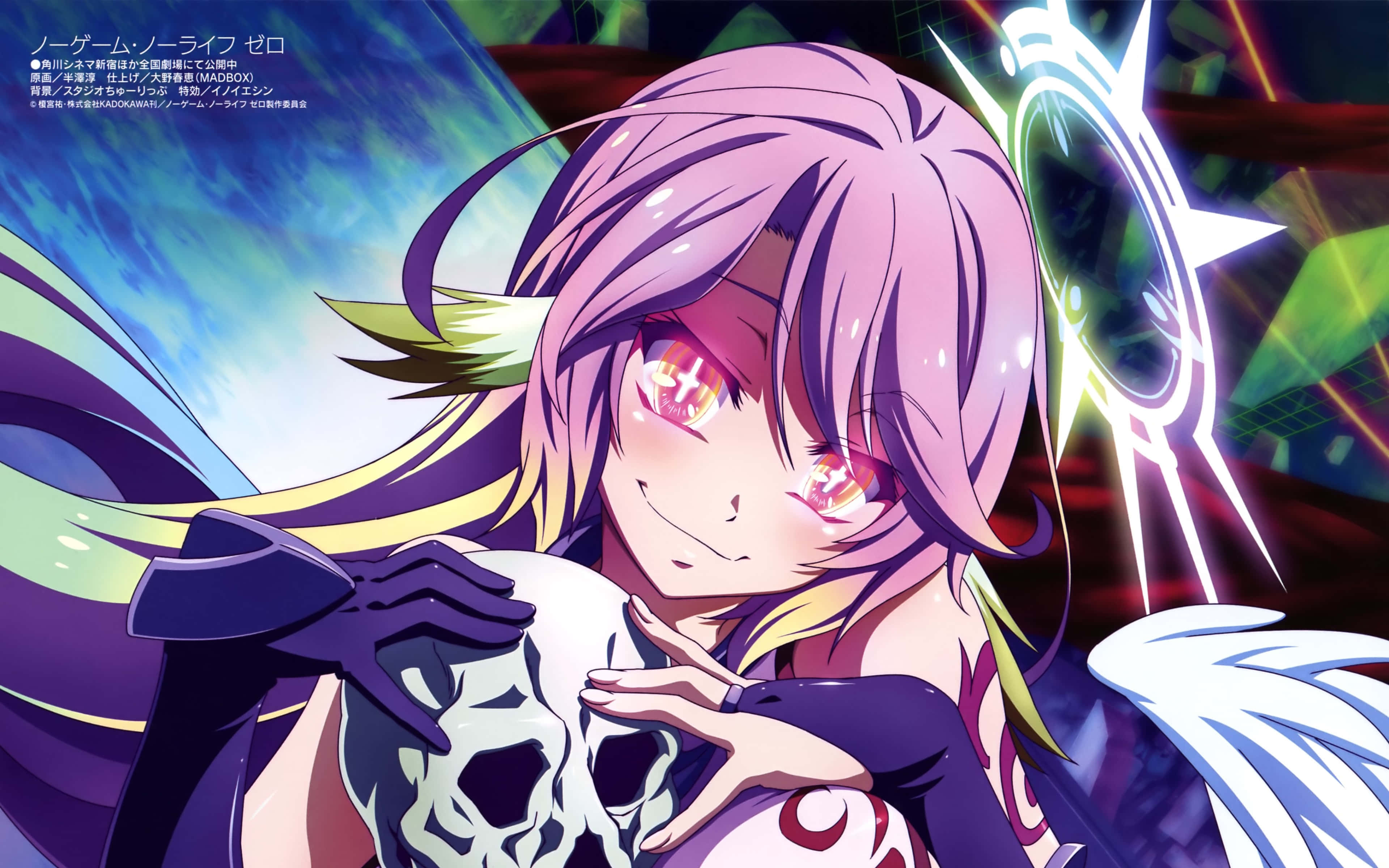 No Game No Life dünyasında hayatlarının tadını çıkaran iki oyuncu Duvar Kağıdı