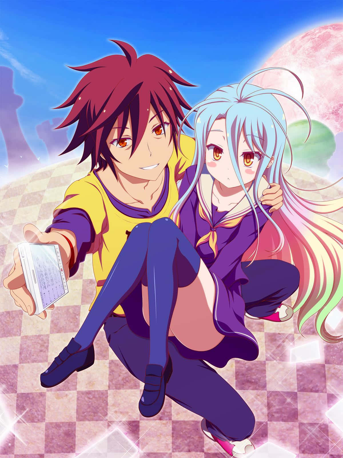 No Game No Life Sora ve Shiro Resmi Duvar Kağıdı