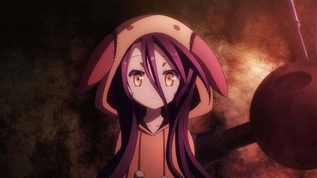 No Game No Life Schwi Kapüşonlu Resmi Duvar Kağıdı