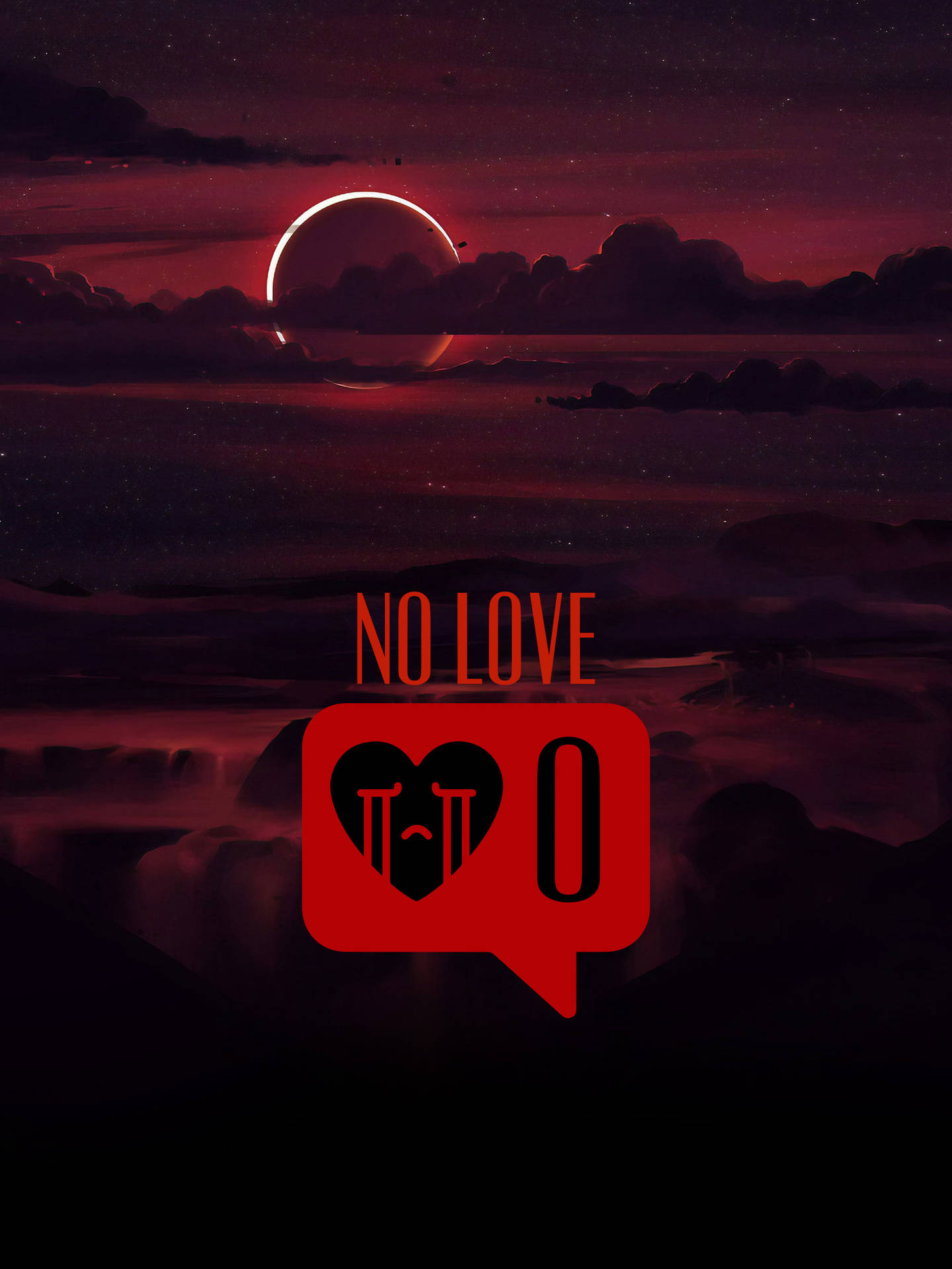 No Love Ağlayan Kalp Emojisi
