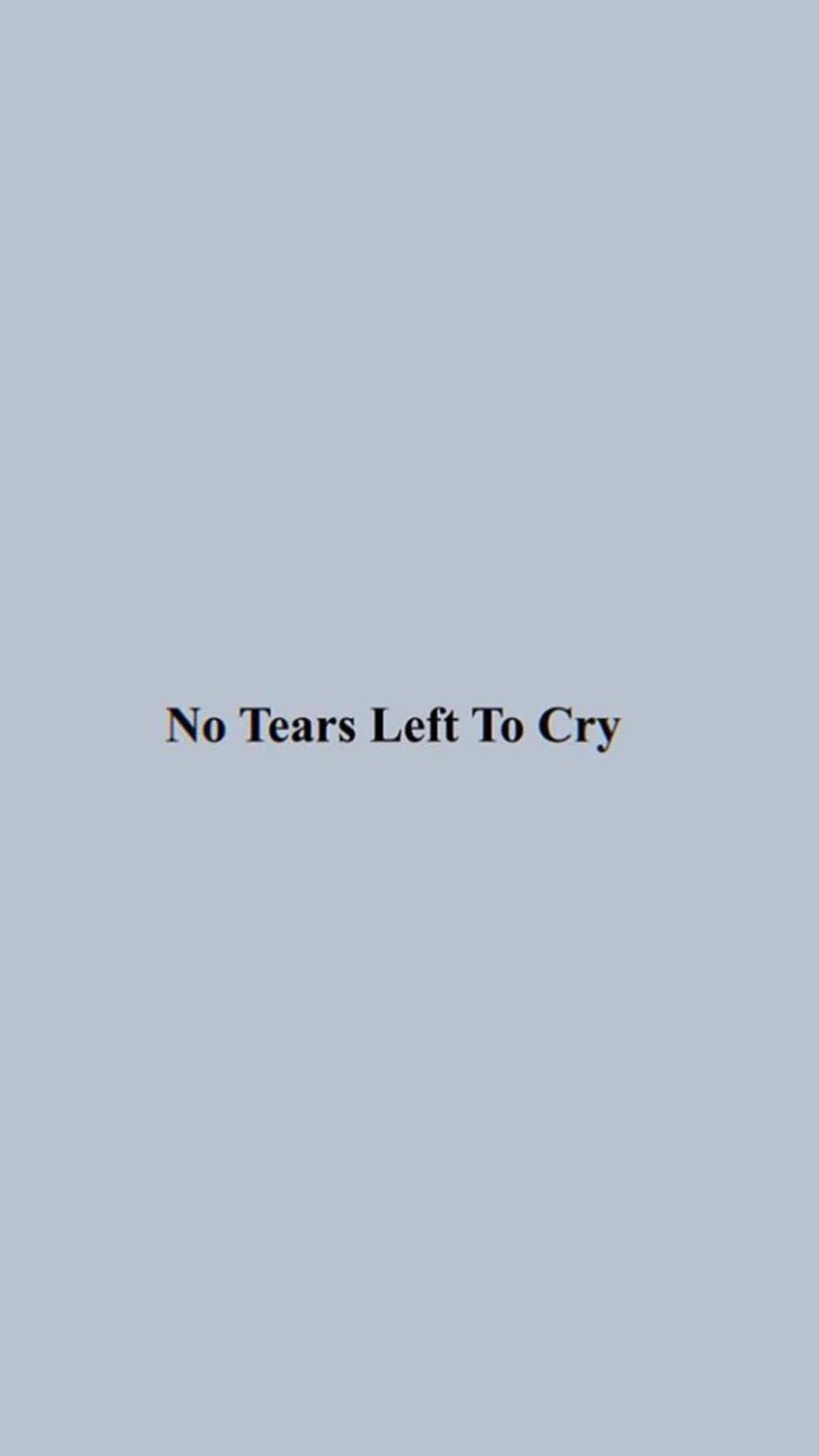 No Tears Left To Cry iPhone Estetiği Duvar Kağıdı